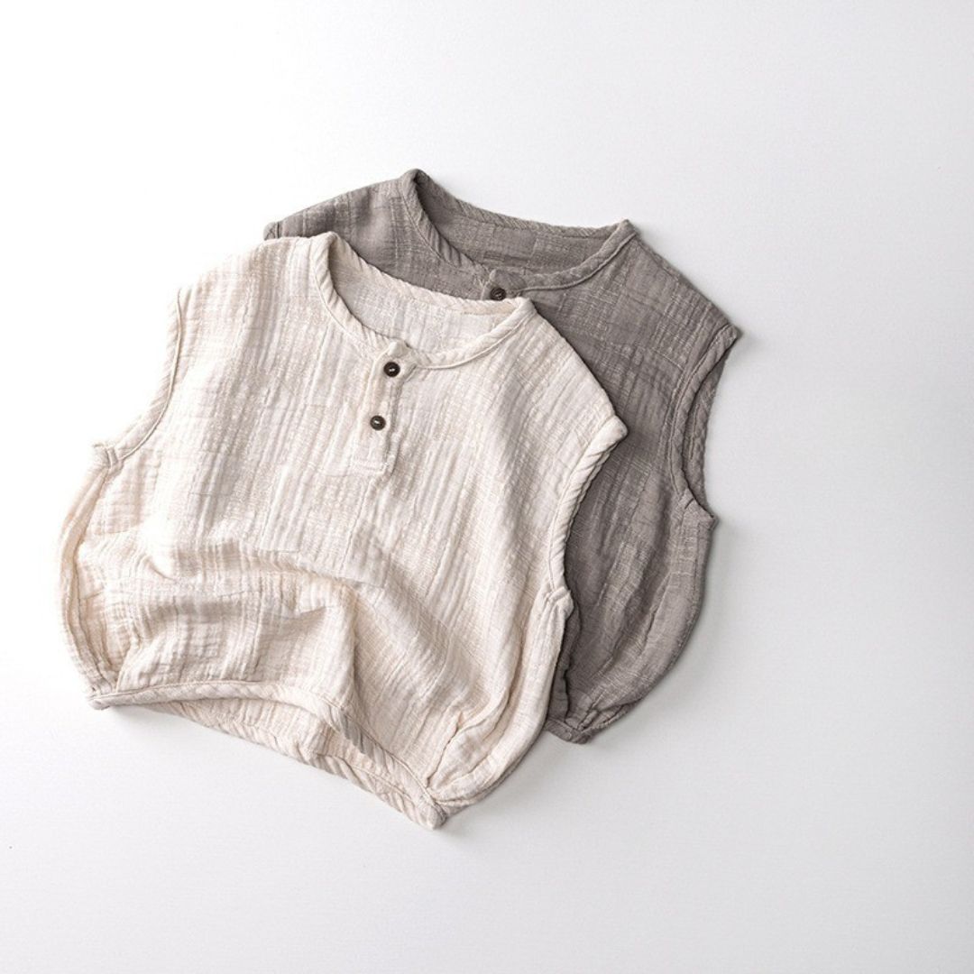 【BABY】ガーゼボタン タンクトップ