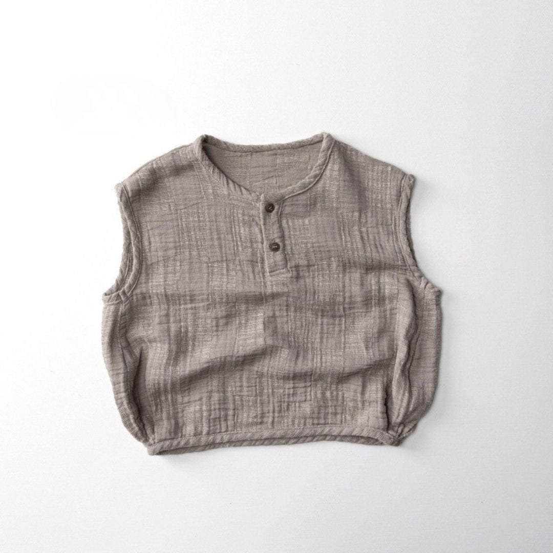 【BABY】ガーゼボタン タンクトップ