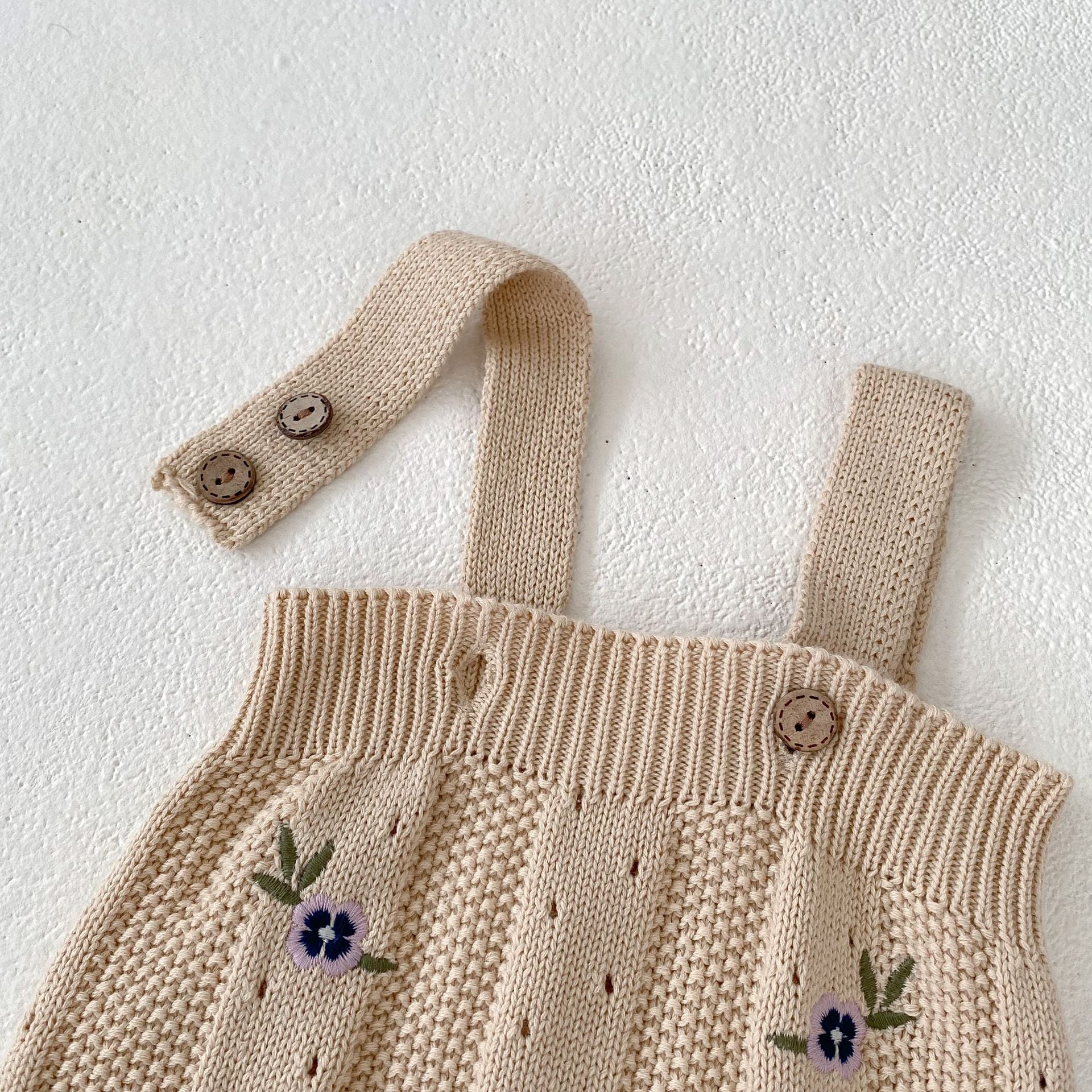 【BABY】 デザインニットフラワーカーディガン/サロペット CawaKomostore