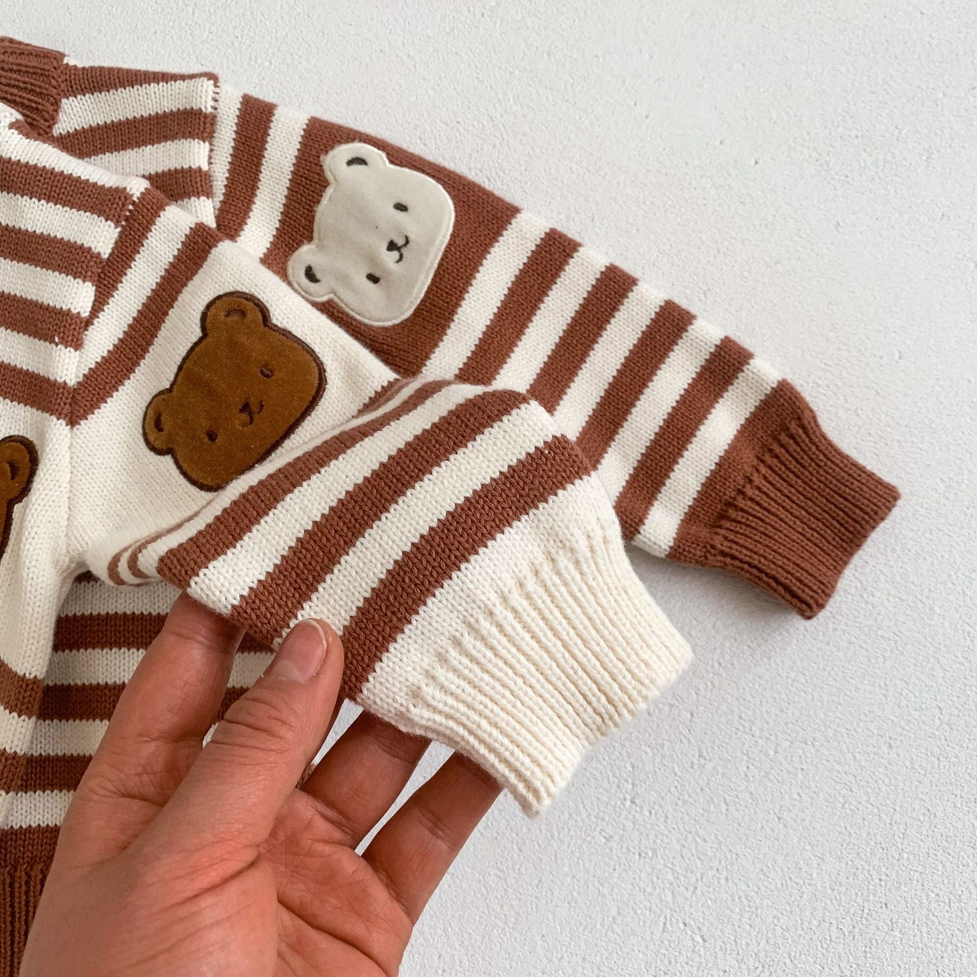 【BABY】クマ柄ボーダーセーター＆レギンス CawaKomostore
