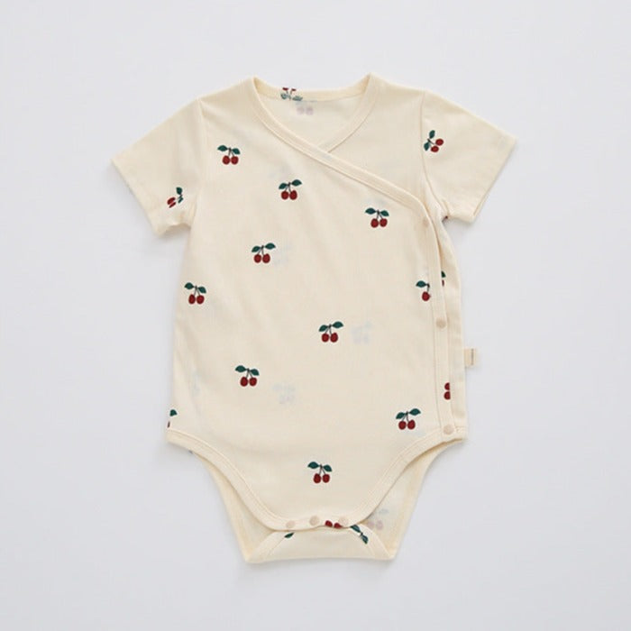 【BABY】総柄デザイン半袖肌着ロンパース 8style CawaKomostore