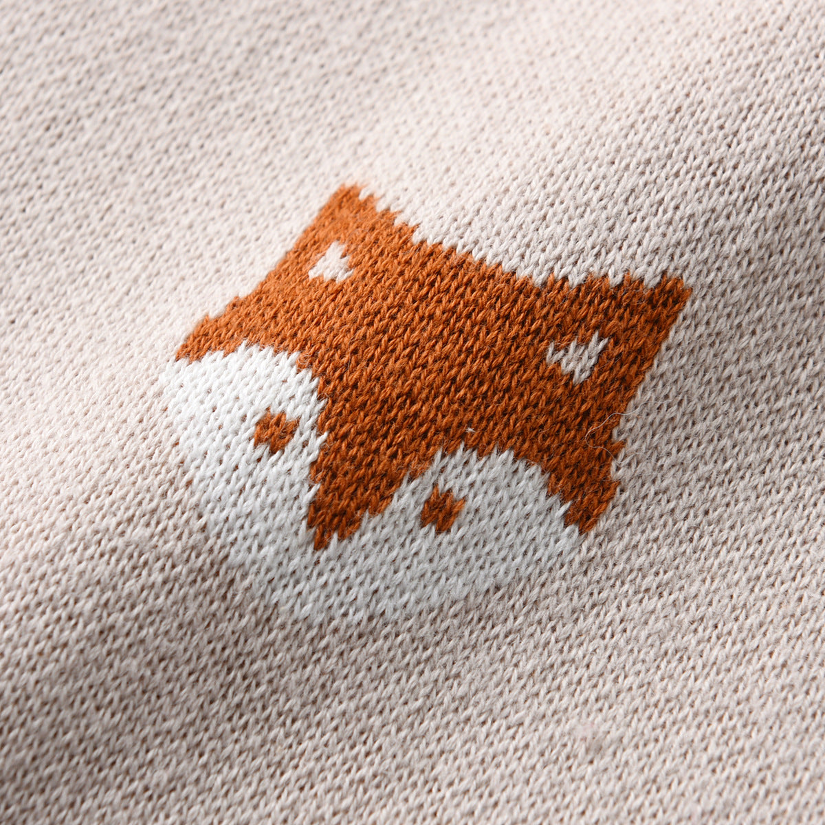 【BABY】きつねさんニットサロペット🦊🦊🦊 CawaKomostore