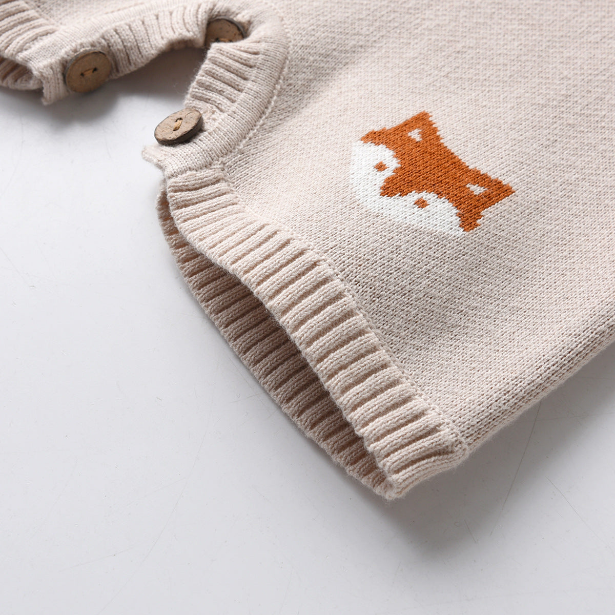 【BABY】きつねさんニットサロペット🦊🦊🦊 CawaKomostore