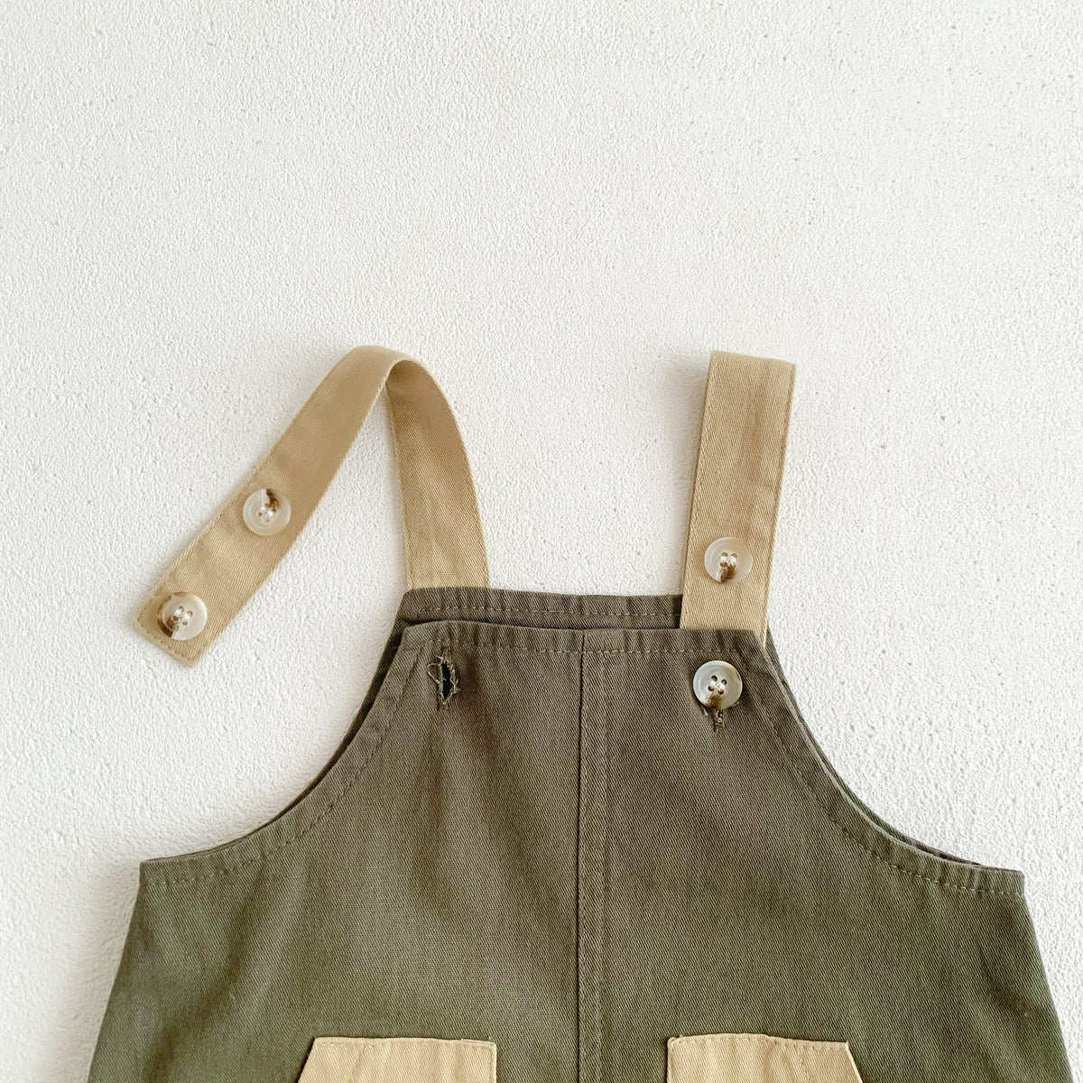 【BABY】バイカラーデザインオーバーオール CawaKomostore