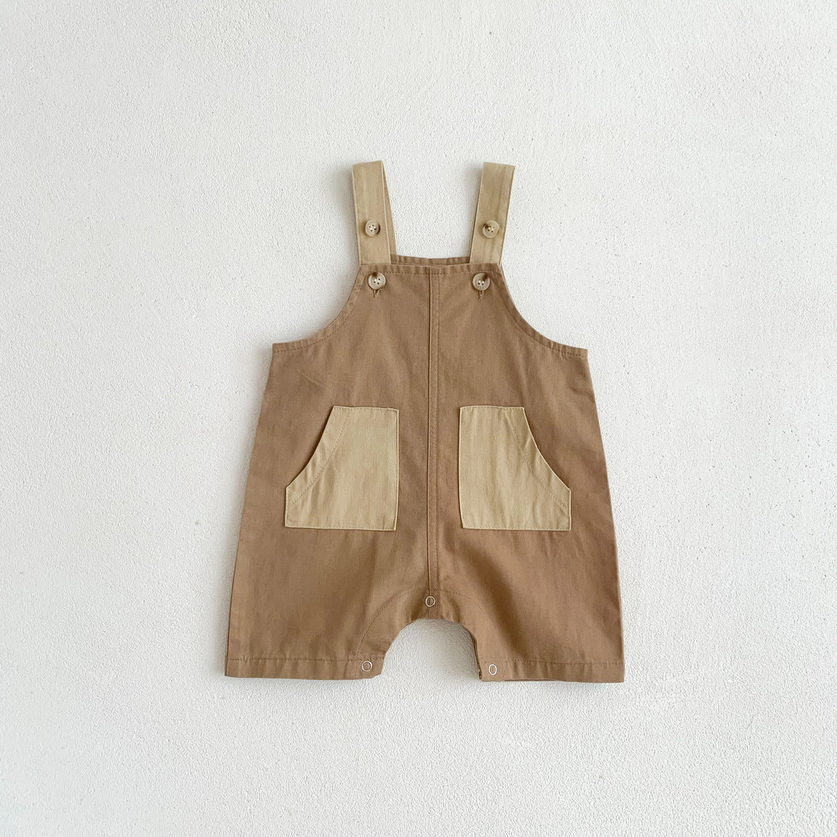 【BABY】バイカラーデザインオーバーオール CawaKomostore