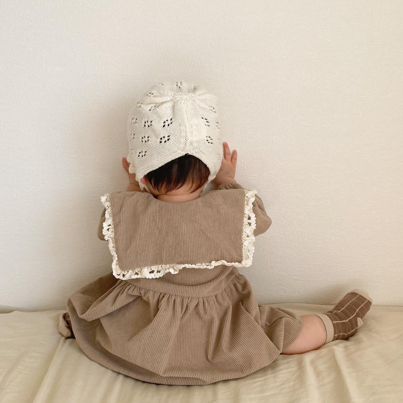 【BABY】フリル襟コーデュロイワンピース CawaKomostore