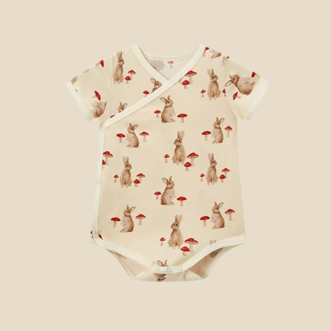 【BABY】アニマル総柄デザイン プリントロンパース CawaKomostore