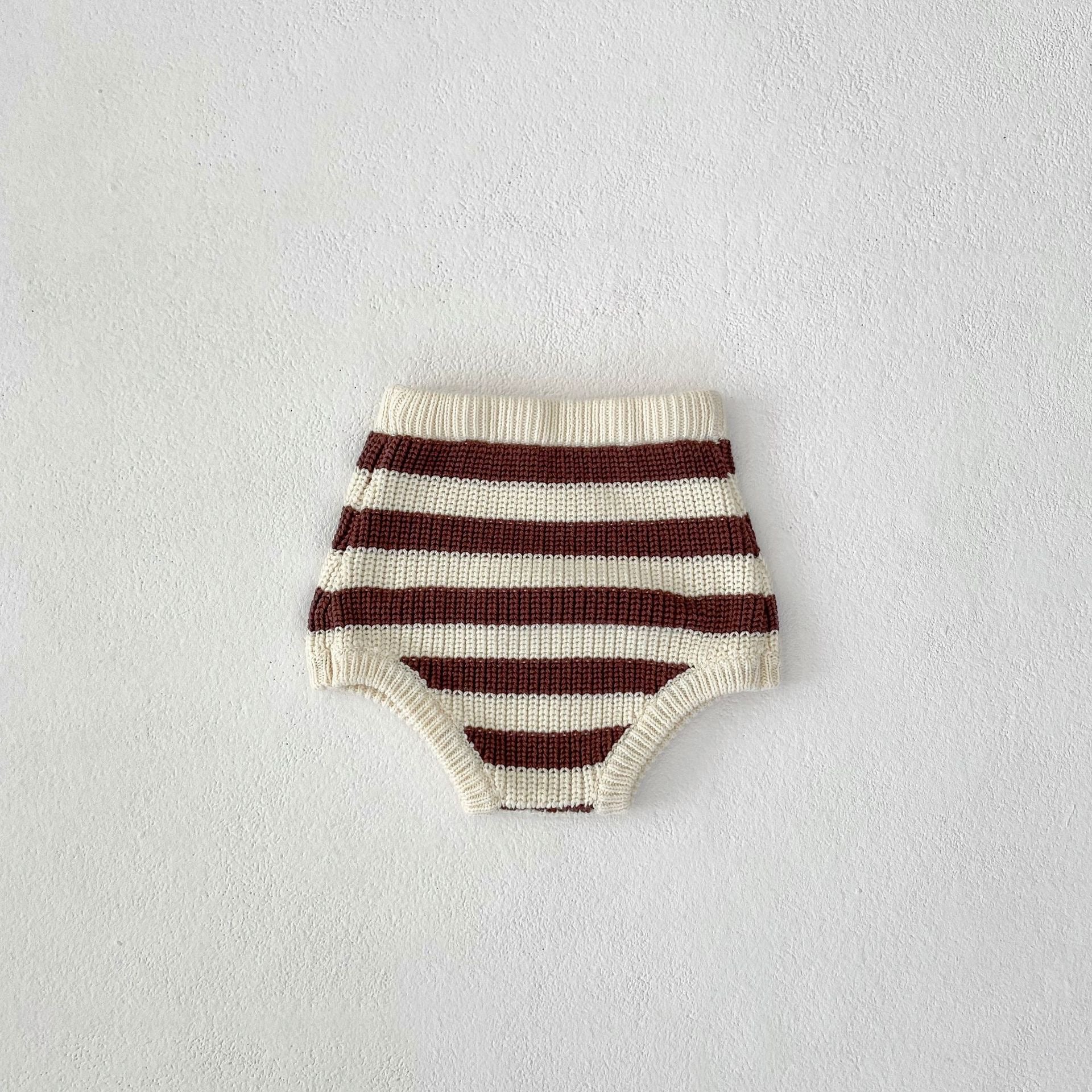 【BABY】コットン100％! ブラウンボーダーセットアップ