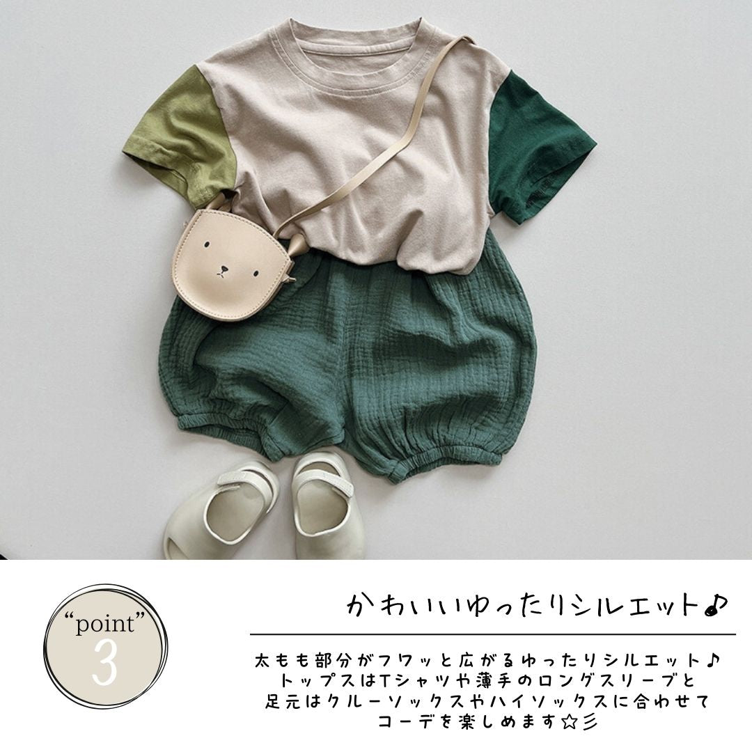 【BABY】ガーゼショートパンツ / 8colors CawaKomostore