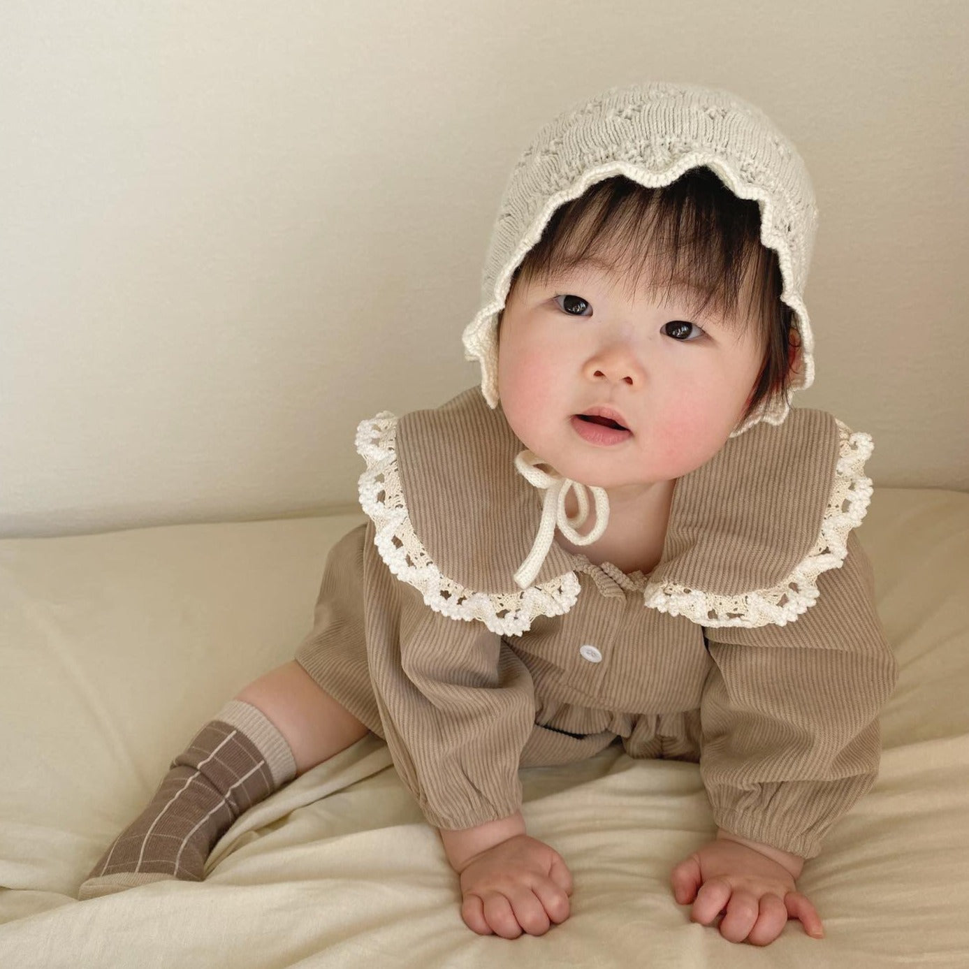 【BABY】フリル襟コーデュロイワンピース CawaKomostore