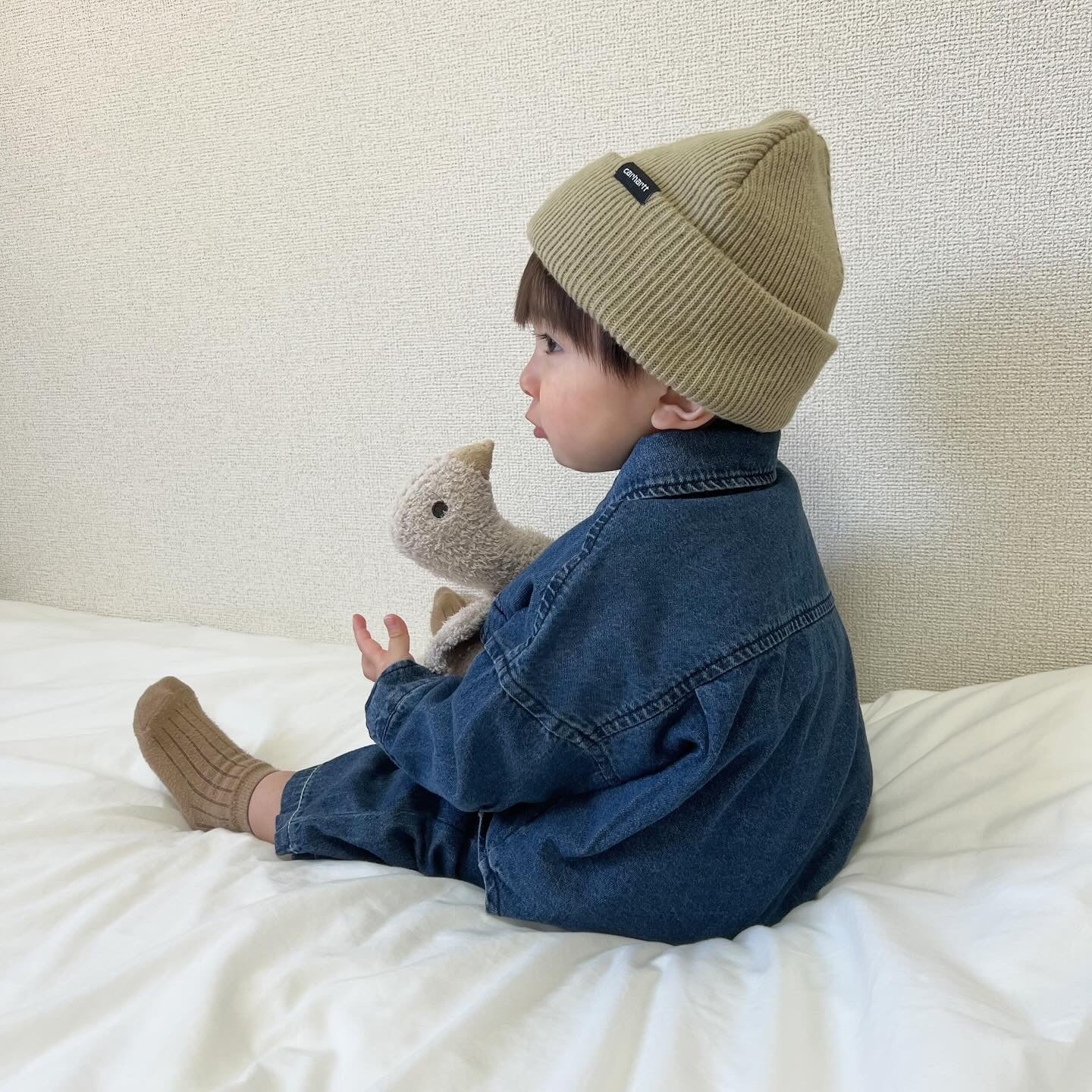 【BABY】ポケ付きデニムシャツ CawaKomostore