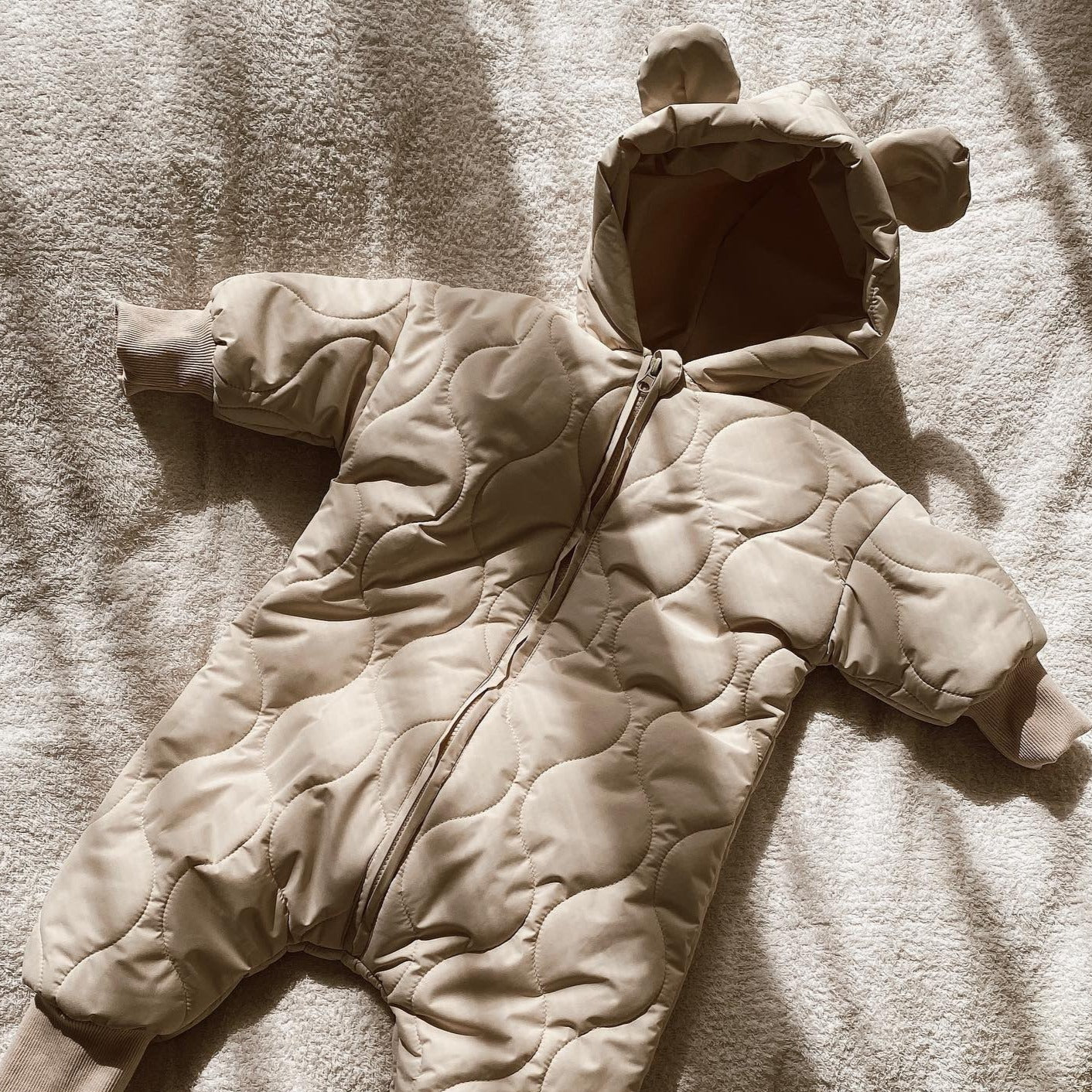 【BABY】キルティングBEARジャンパースーツ CawaKomostore