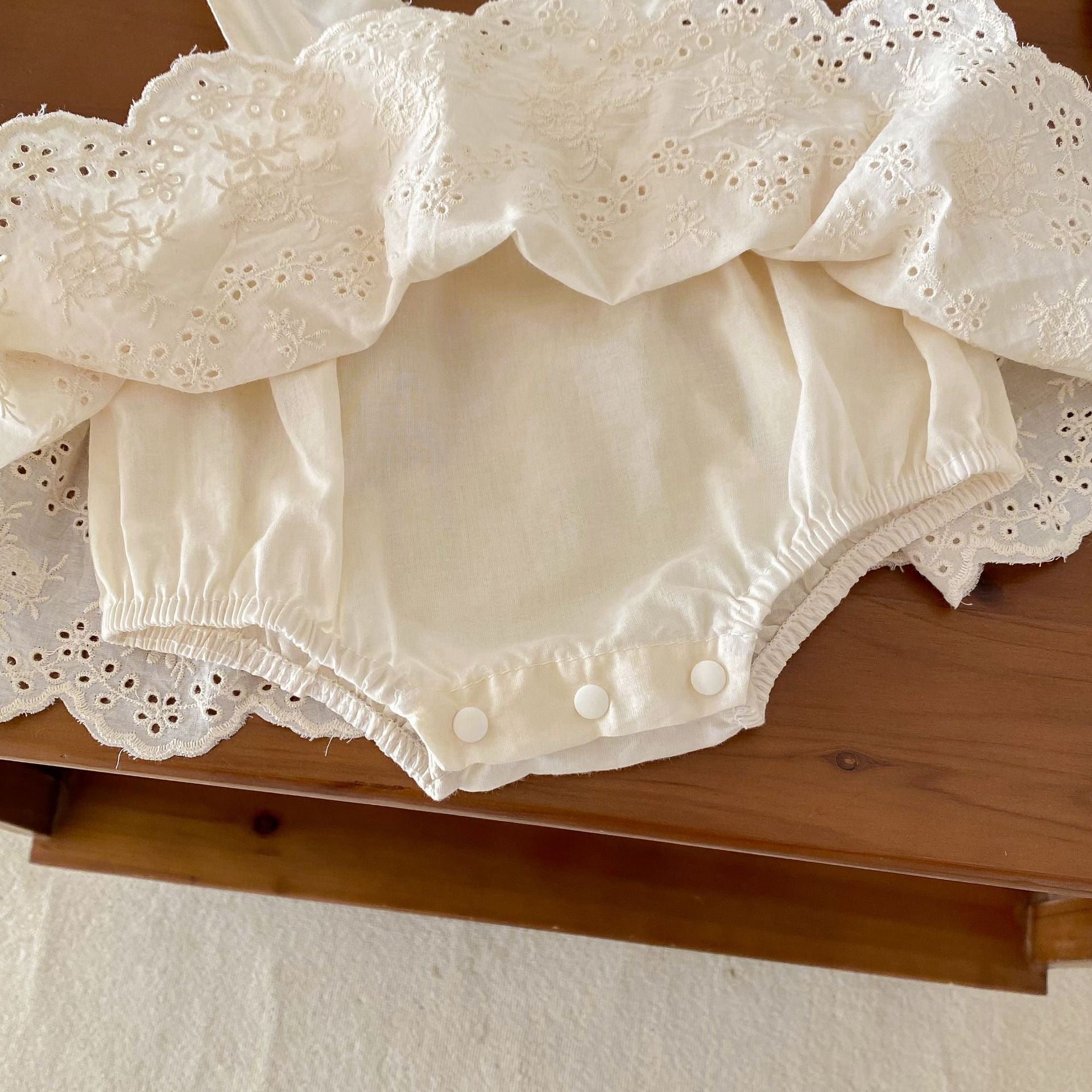 【BABY】サスペンダー付きアイレットレーススカートブルマ CawaKomostore