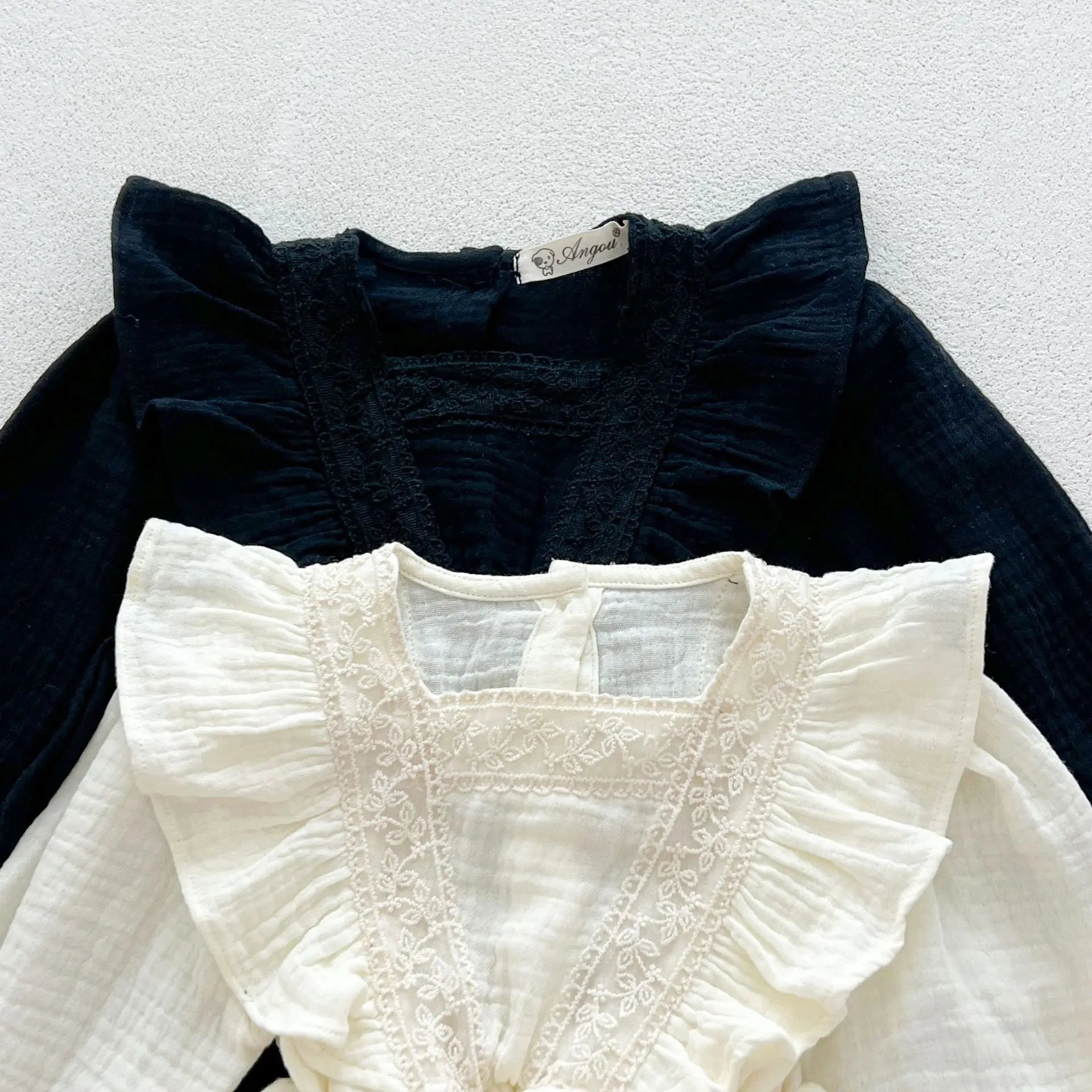 【BABY】モノトーンカラーリネンスカートロンパース - CawaKomostore