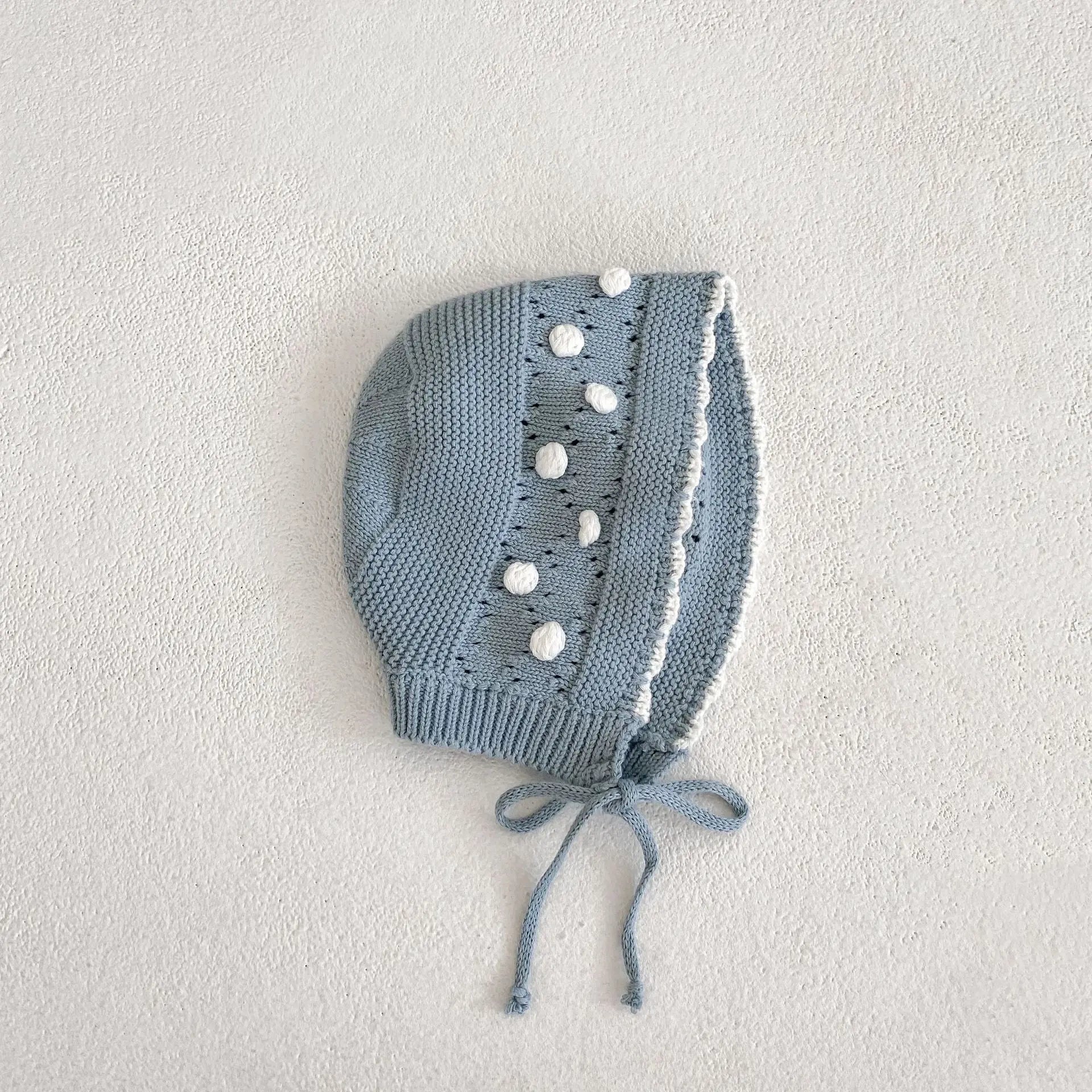 【BABY】ポンポンニットロンパース帽子付き - CawaKomostore