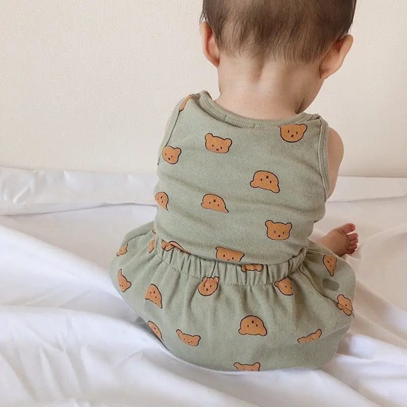 【BABY】くま柄＆レモン柄セットアップ CawaKomostore