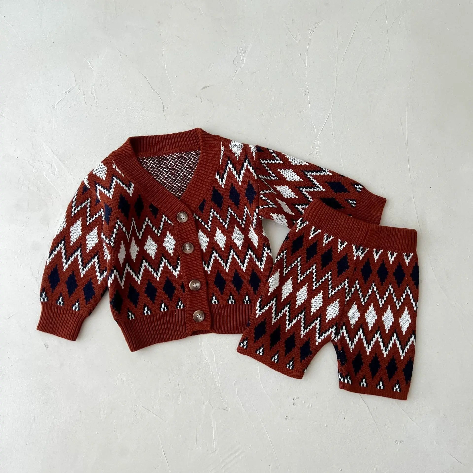 【BABY】ノルディック柄セットアップ CawaKomostore