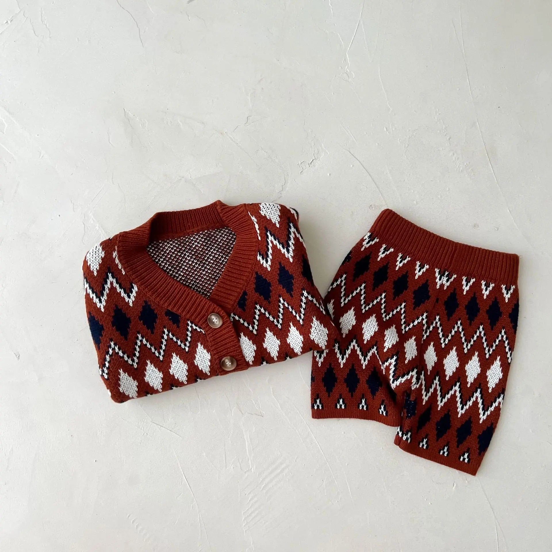 【BABY】ノルディック柄セットアップ CawaKomostore