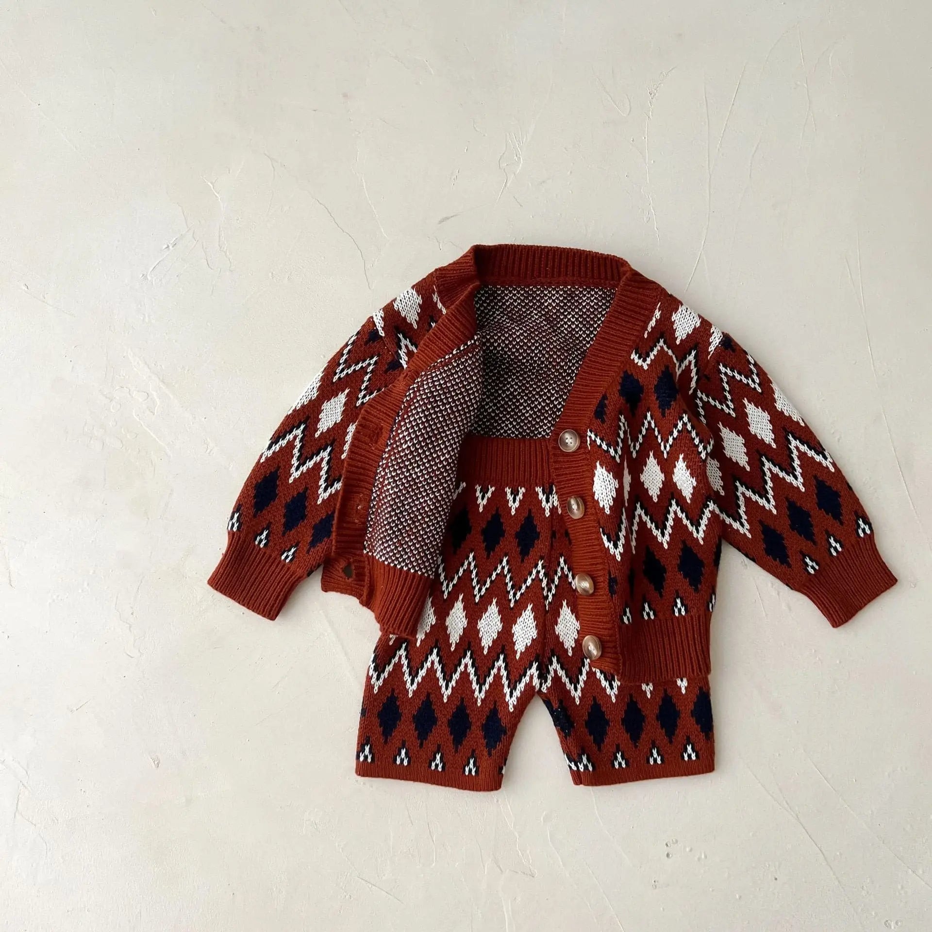 【BABY】ノルディック柄セットアップ CawaKomostore
