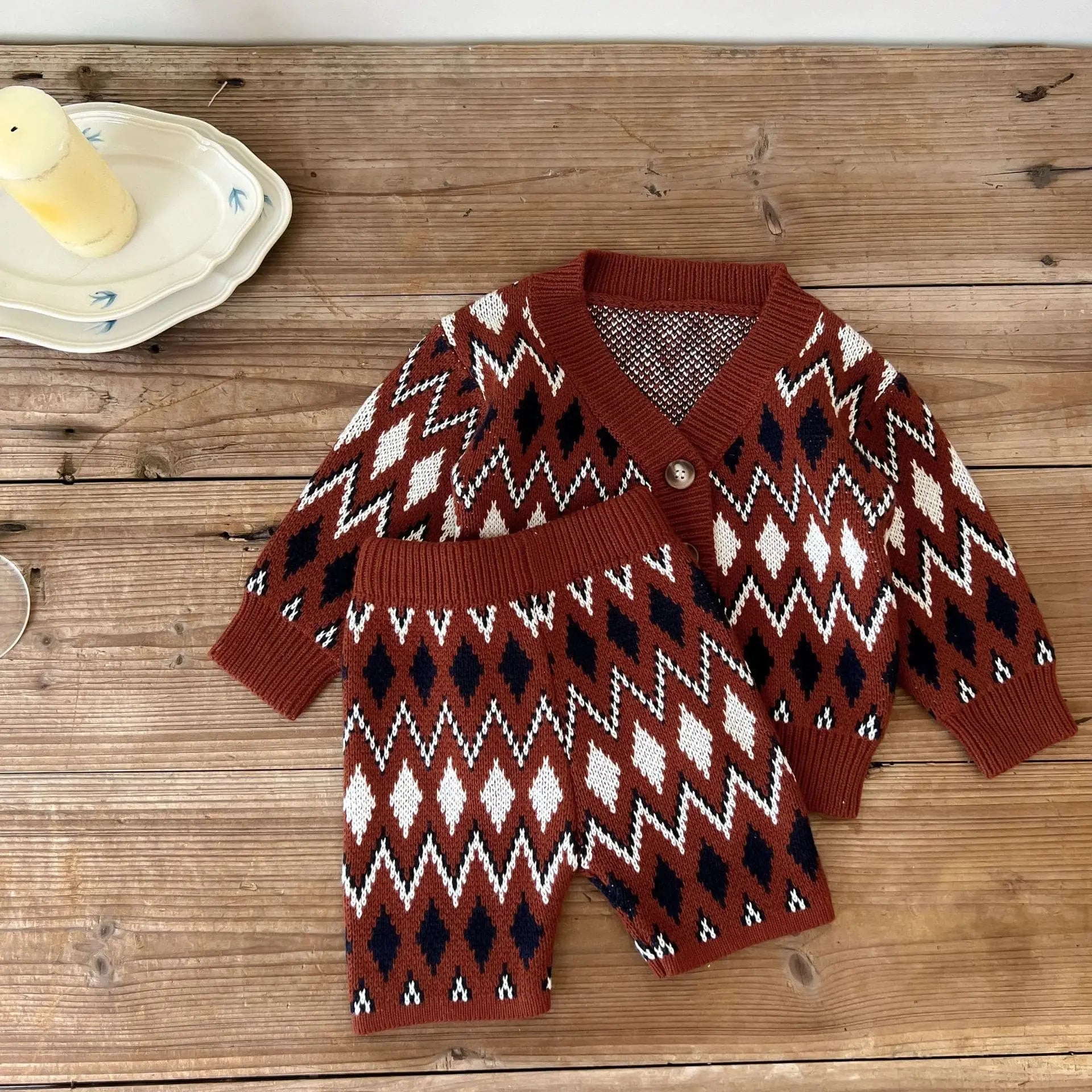 【BABY】ノルディック柄セットアップ CawaKomostore