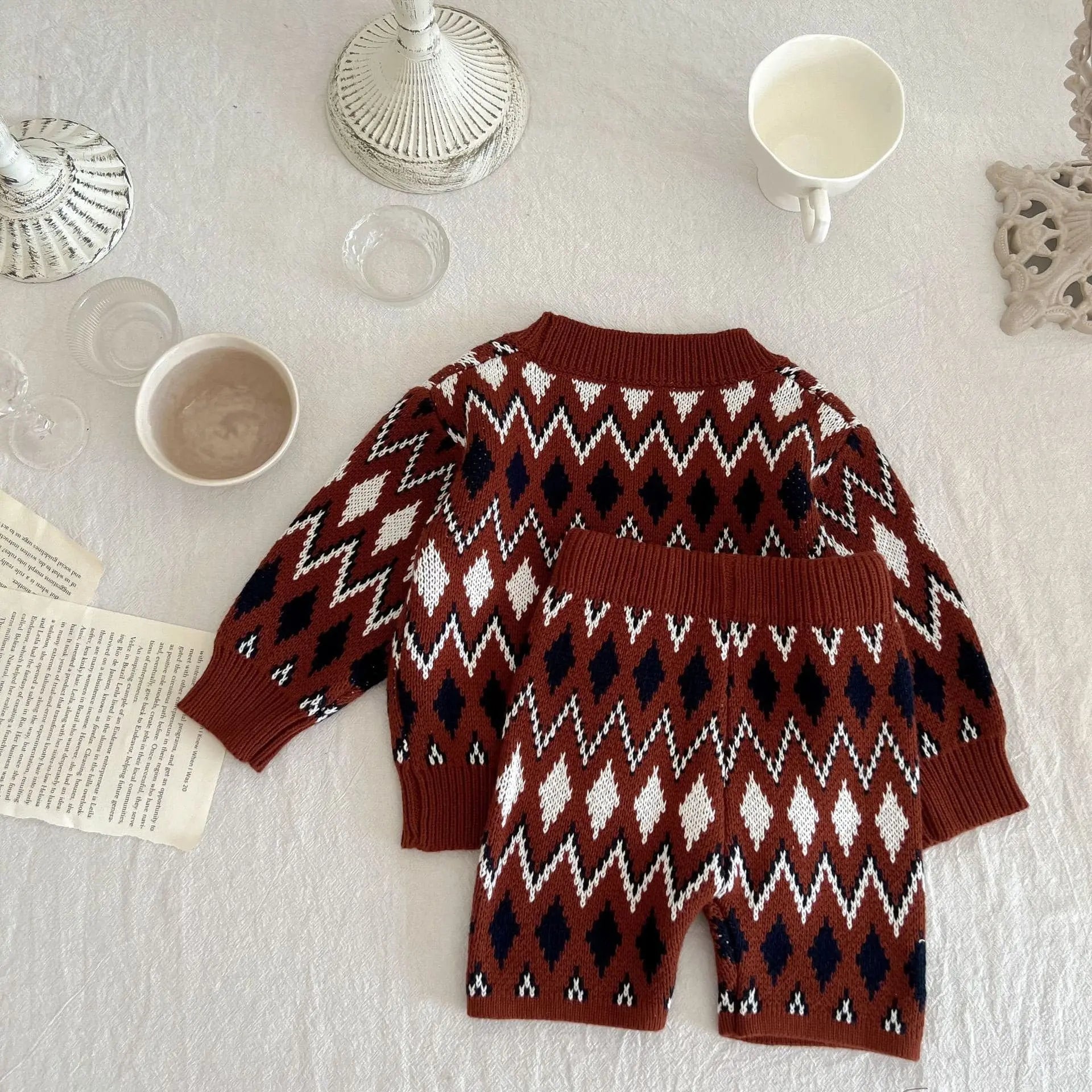 【BABY】ノルディック柄セットアップ CawaKomostore