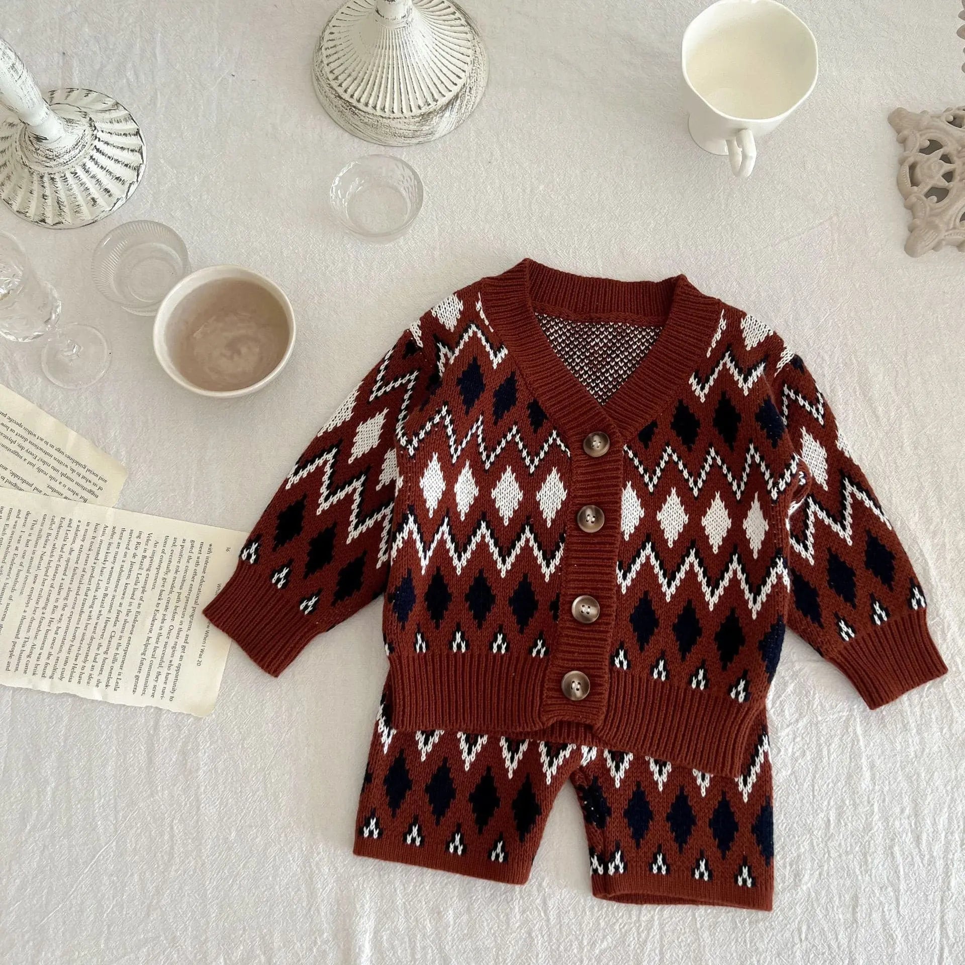 【BABY】ノルディック柄セットアップ CawaKomostore