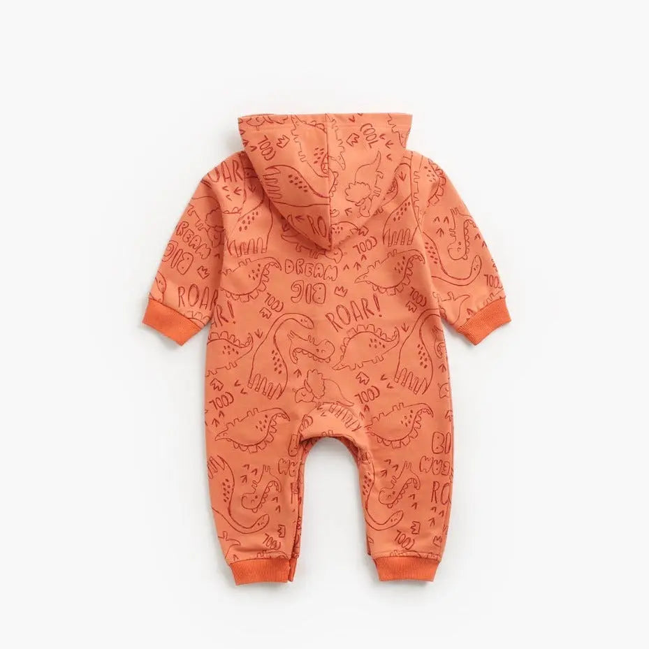 【BABY】恐竜コスチューム風フーディーカバオール CawaKomostore