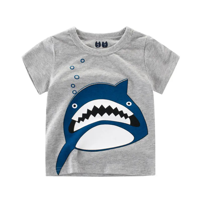 【BOY】27KIDS 夏の新作子供用半袖Tシャツ CawaKomostore