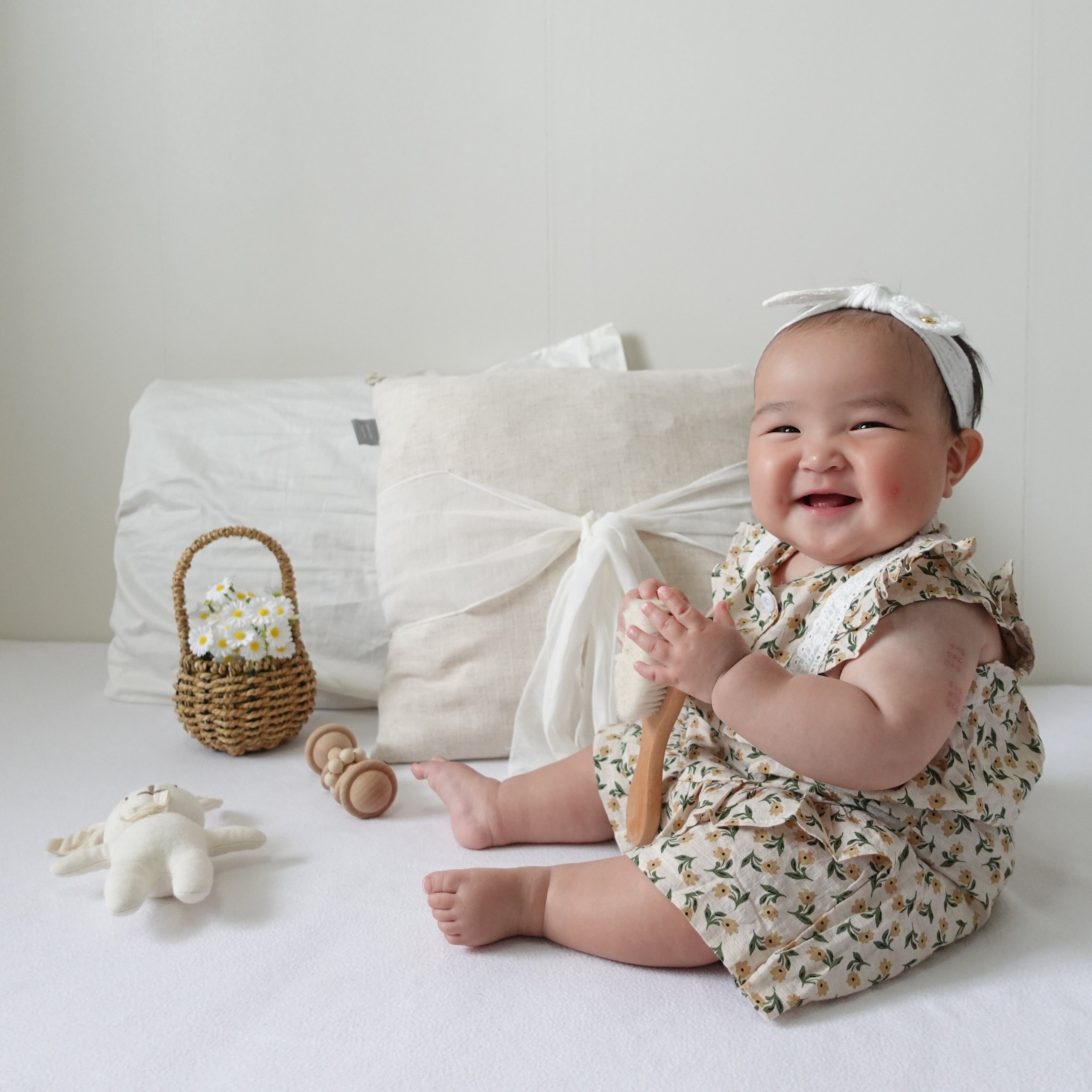 【BABY】 フラワーレースセットアップ