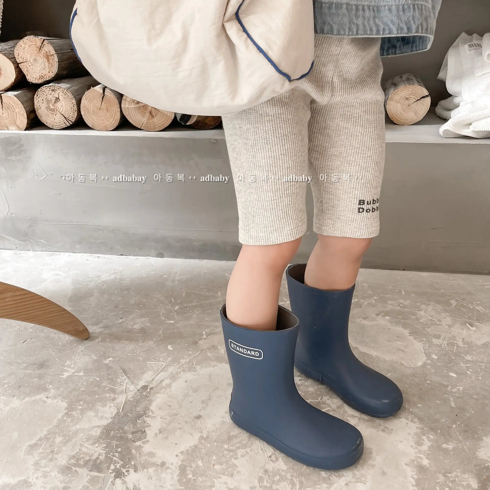 【GIRL】ハーフワッフルレギンスパンツ CawaKomostore