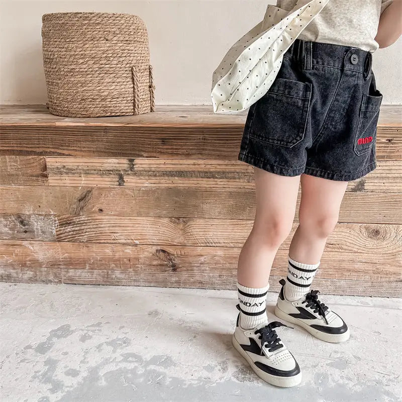 【GIRL】可愛い デニムショートパンツ CawaKomostore