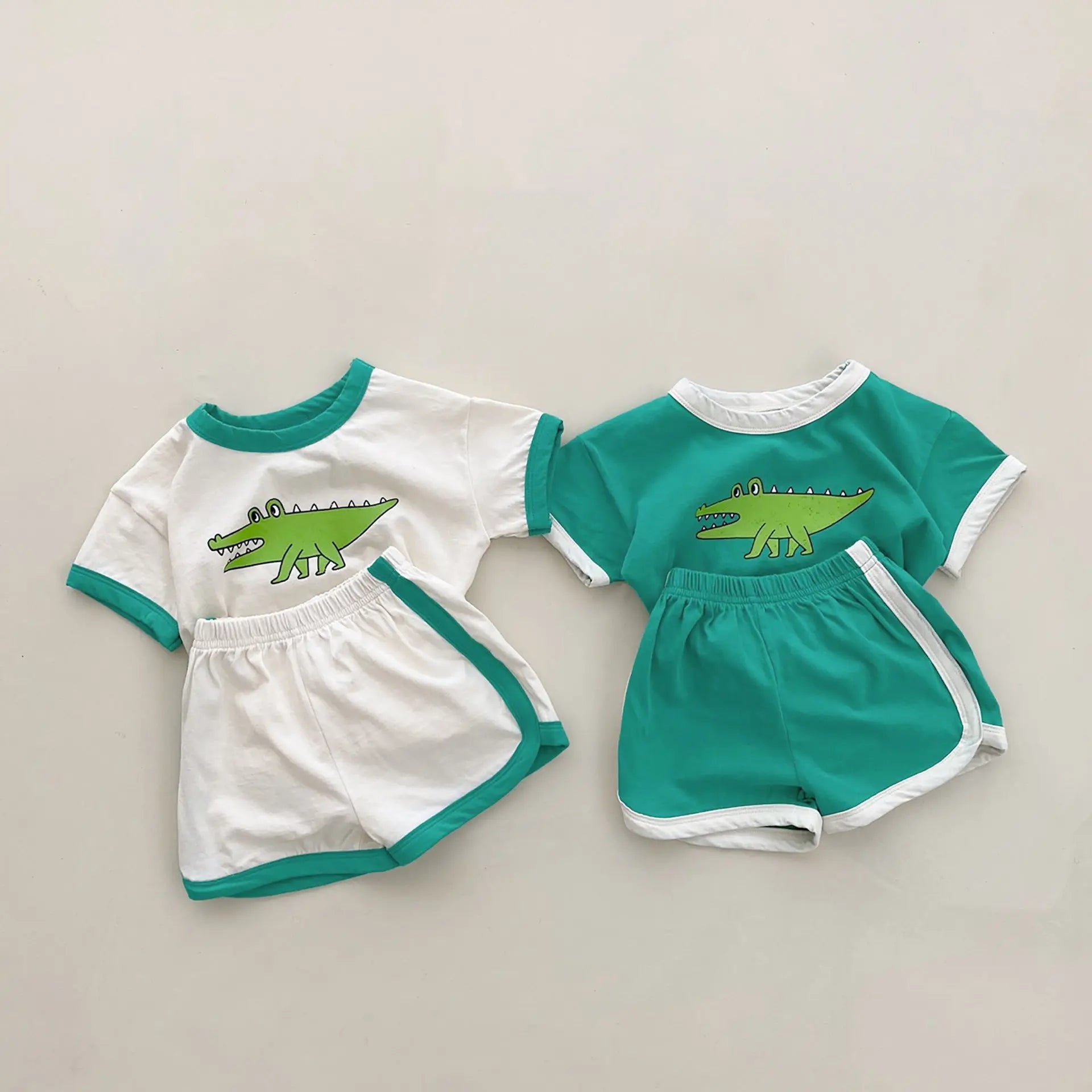 【GIRL・BOY】ワニさんセットアップ CawaKomostore