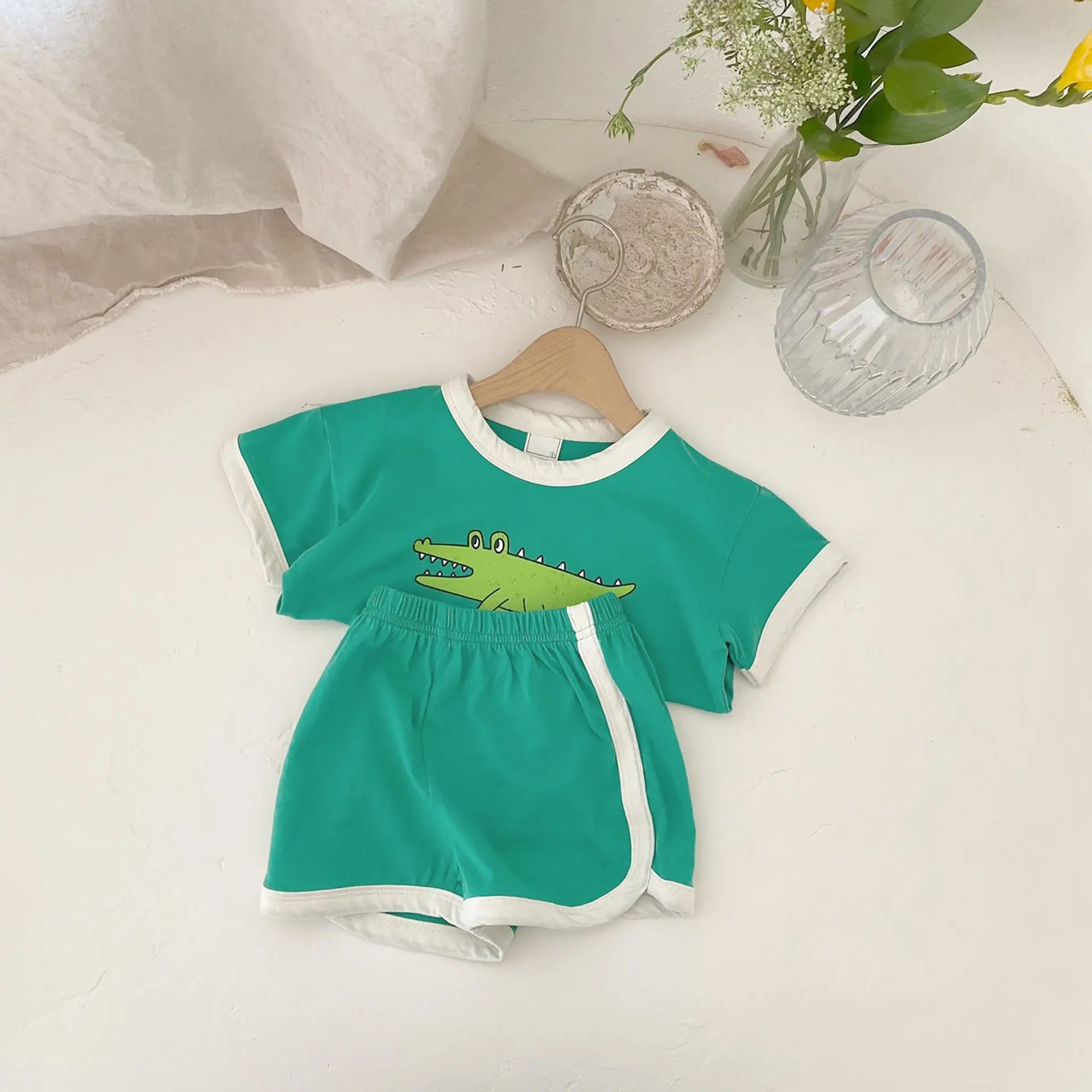 【GIRL・BOY】ワニさんセットアップ CawaKomostore