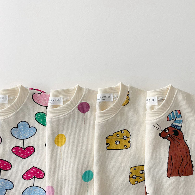 【BABY】夏カラフル総柄セットアップ(Tシャツ＆短パン)