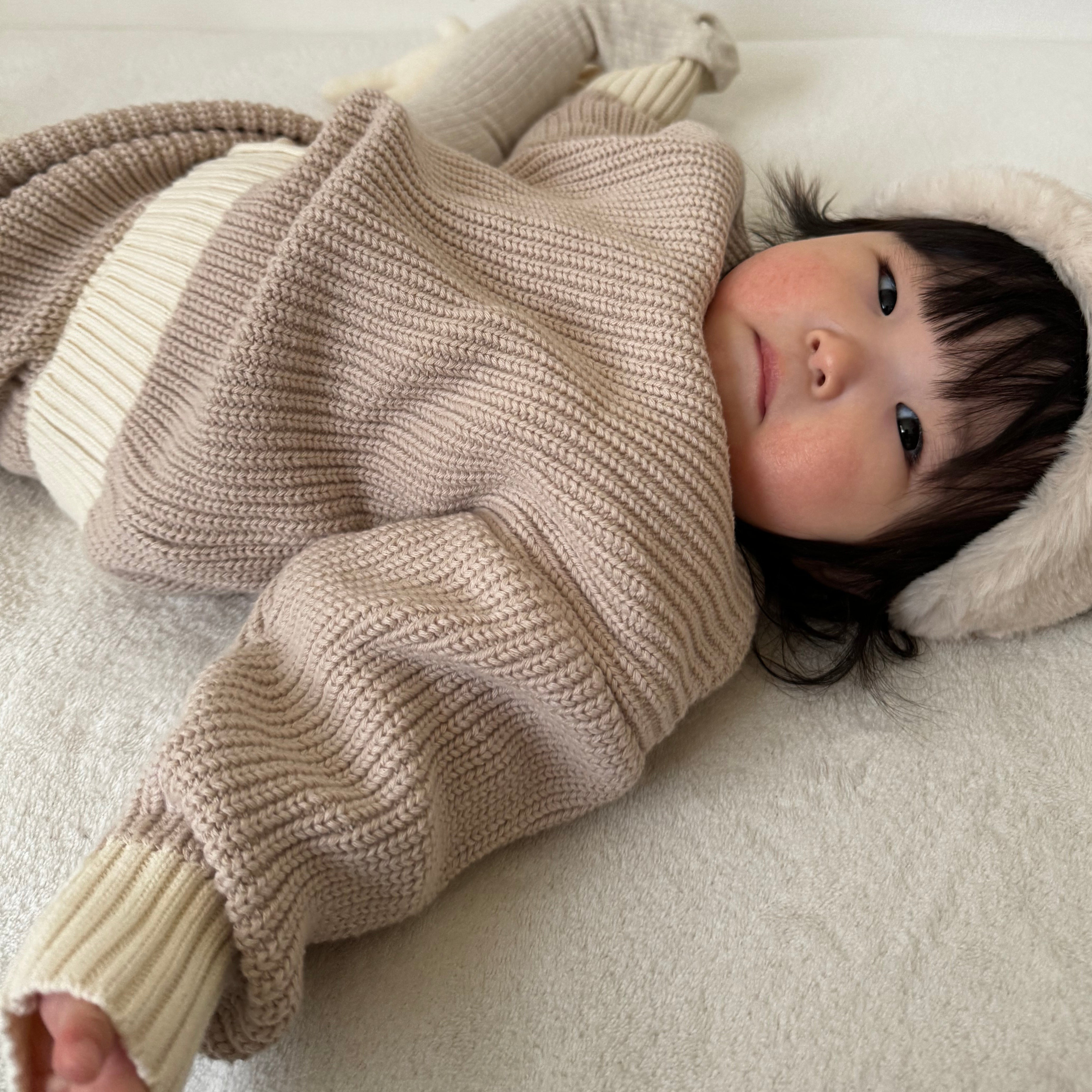 【BABY】ツートンニットトップス / ブルマ CawaKomostore