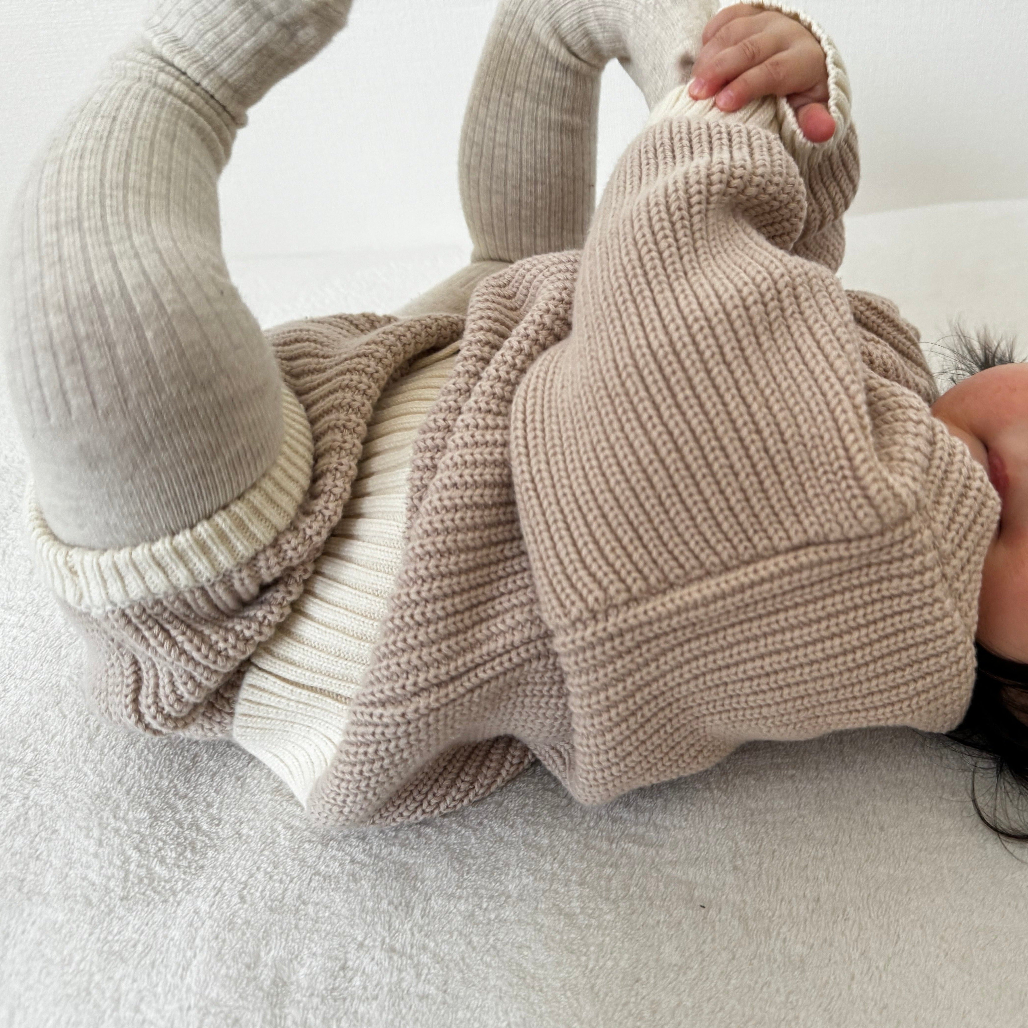【BABY】ツートンニットトップス / ブルマ CawaKomostore