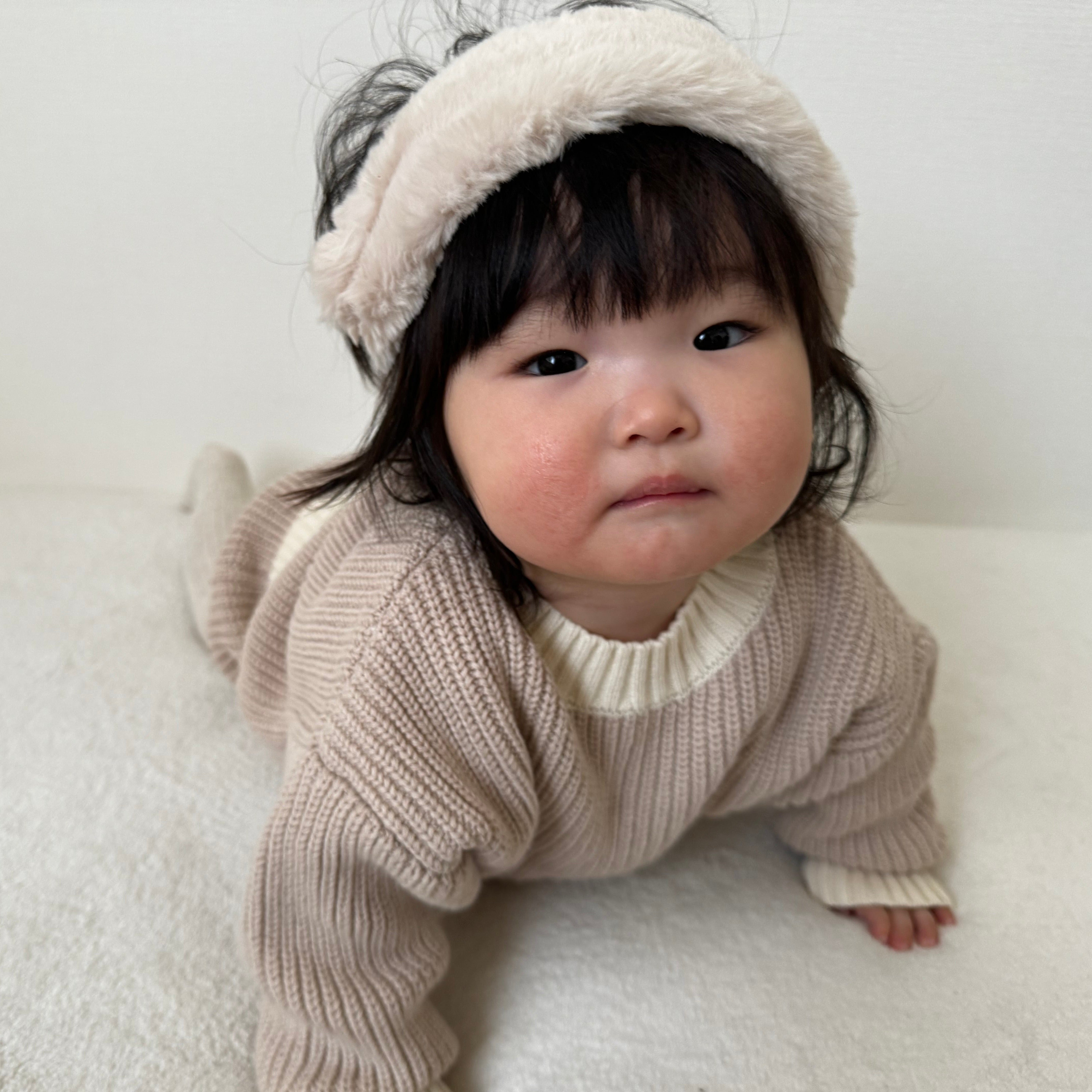 【BABY】ツートンニットトップス / ブルマ CawaKomostore