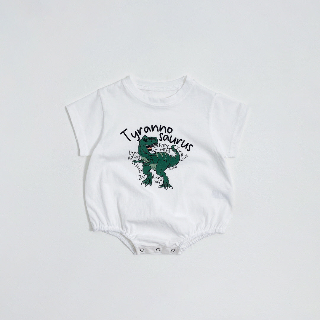 【BABY】夏ダイナソー柄ロンパース🦖🦕
