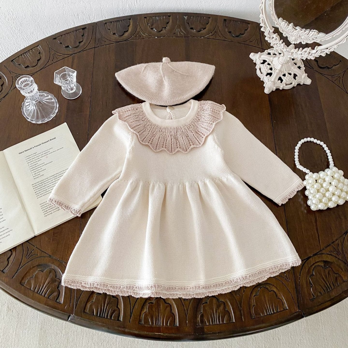 【BABY】フリルニットワンピース（2color） - CawaKomostore