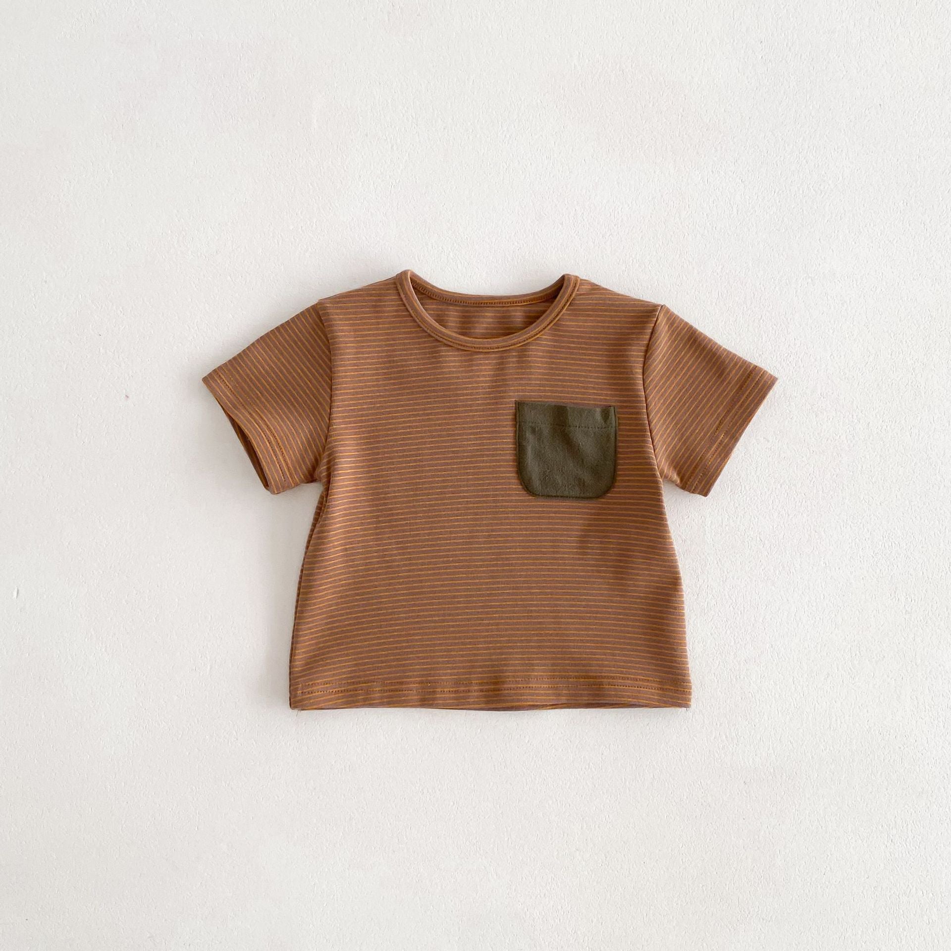 【BABY】ボーダーロンパース / Ｔシャツ＆サロペット セットアップ CawaKomostore
