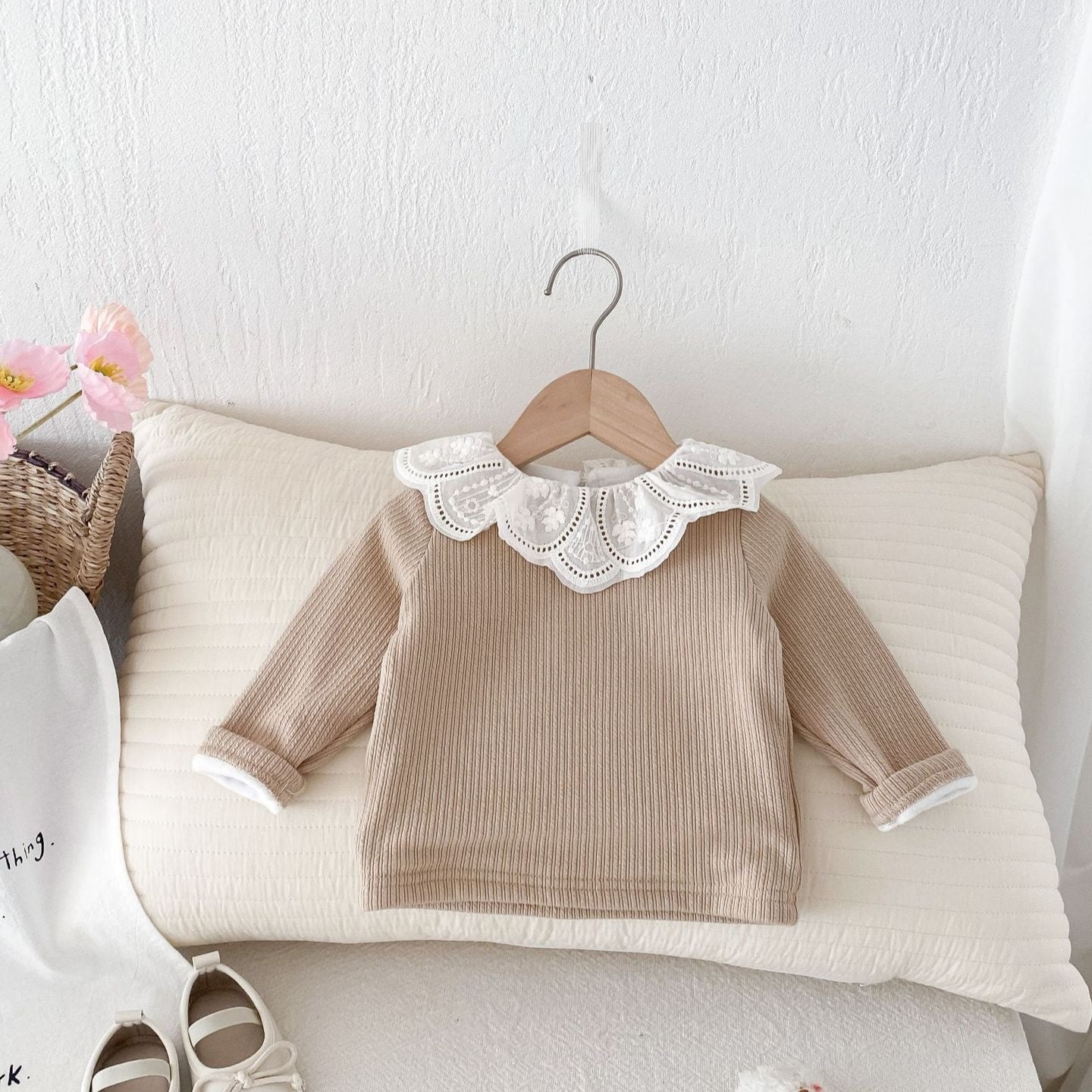 【BABY】レースペタルカラーブラウス - CawaKomostore