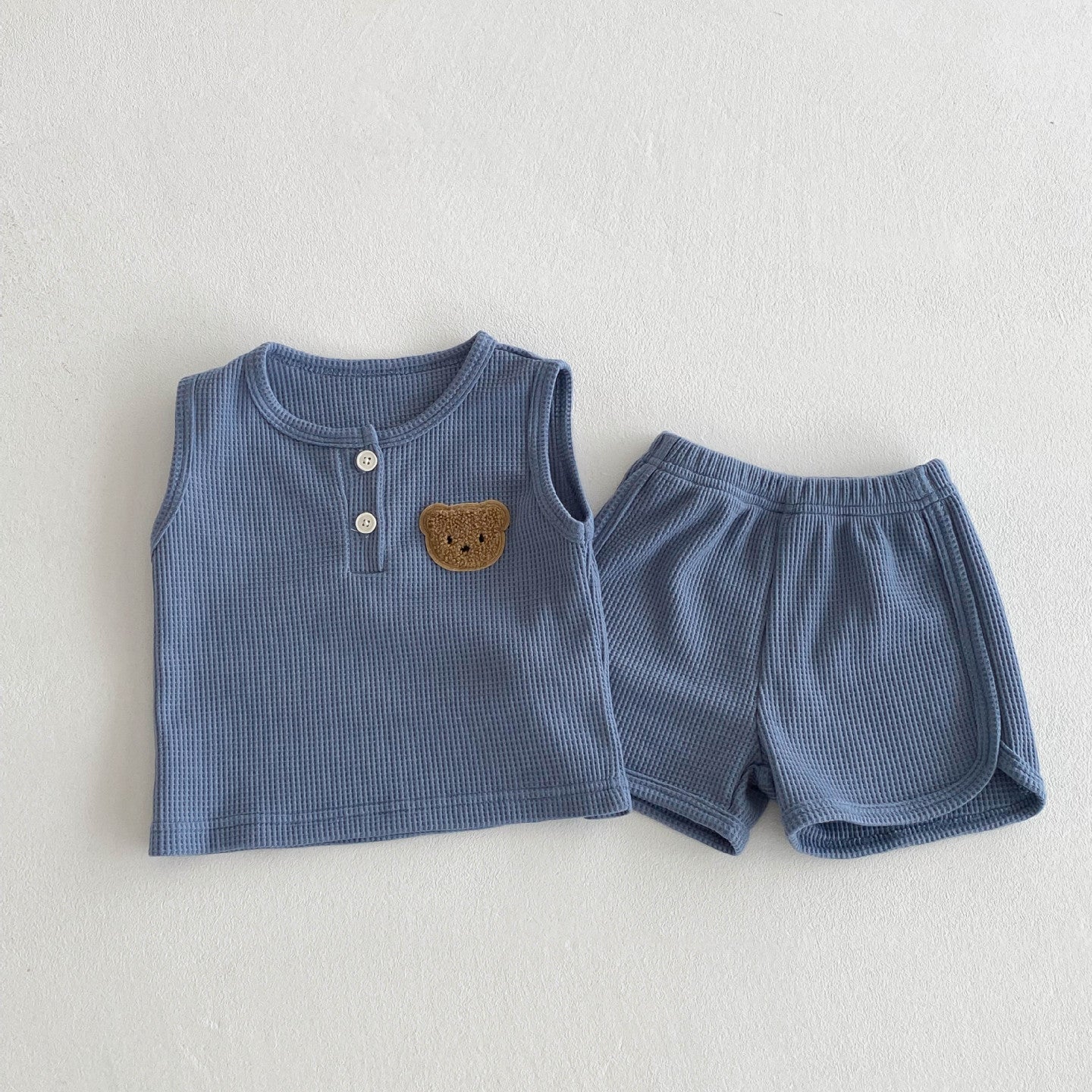 【BABY】クマ刺繡カジュアルセットアップ
