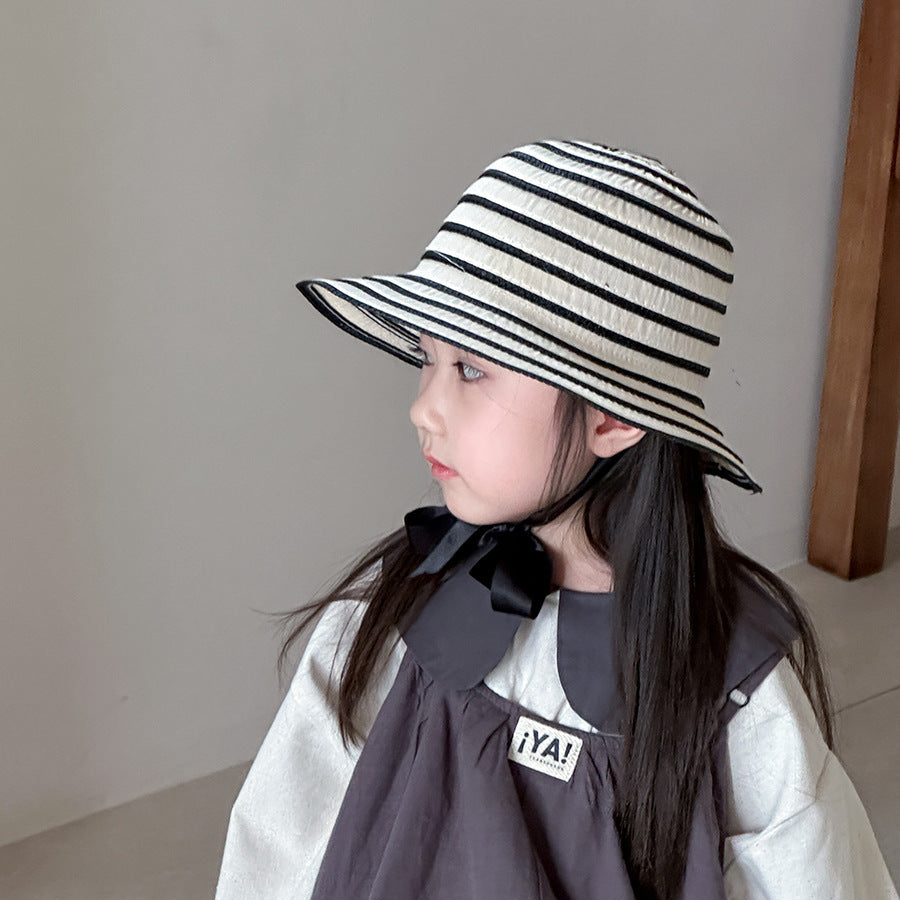 【帽子】ボーダーデザインメトロハット(3color)