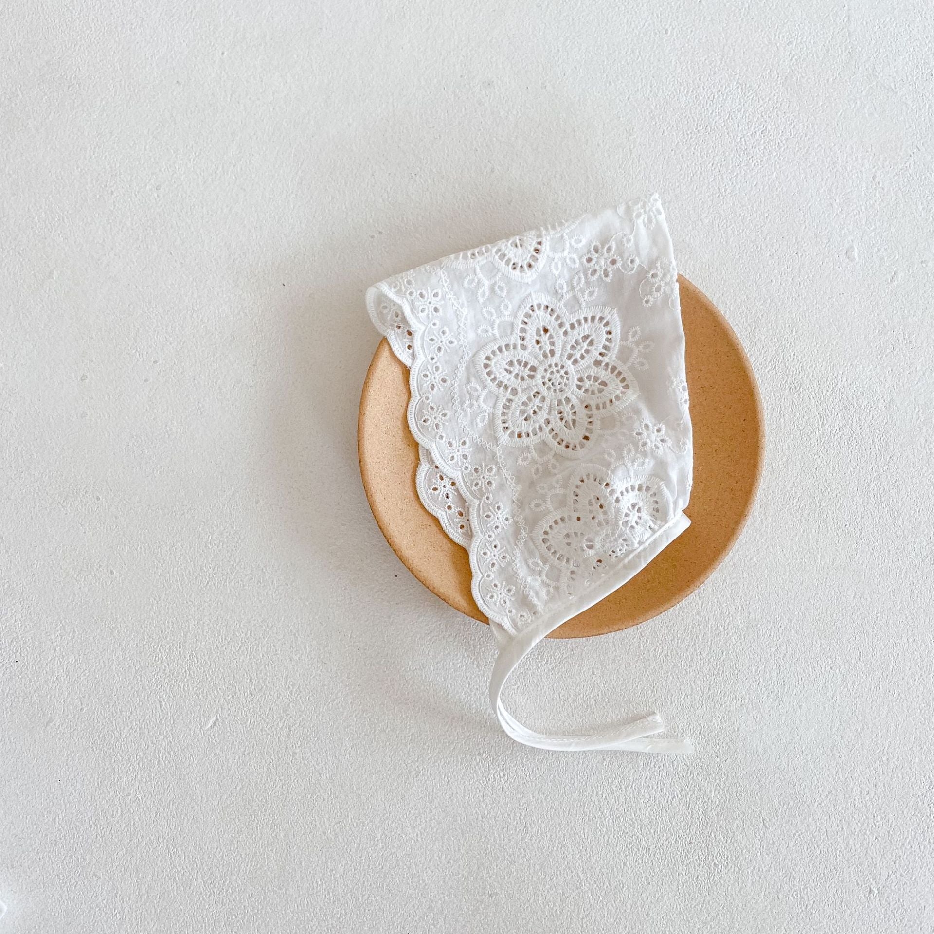 【帽子】純白レースボンネット - CawaKomostore