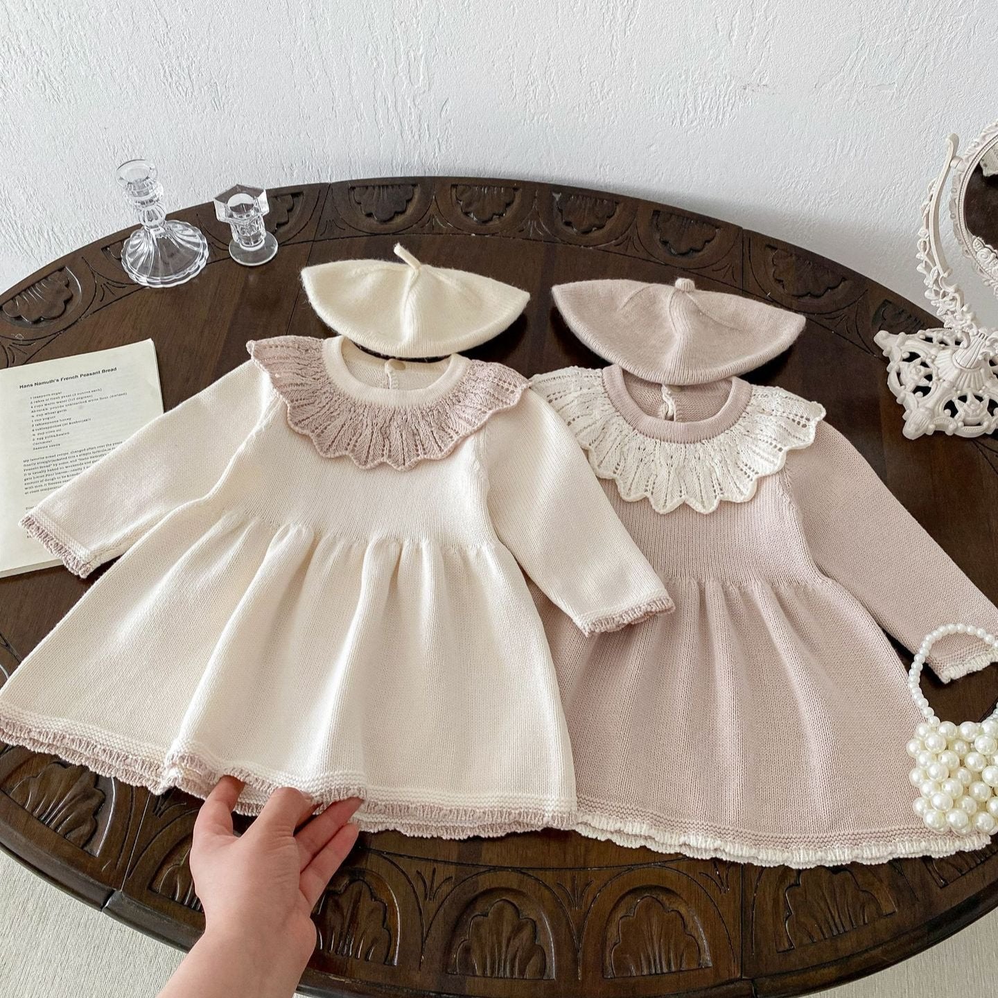 【BABY】フリルニットワンピース（2color） - CawaKomostore