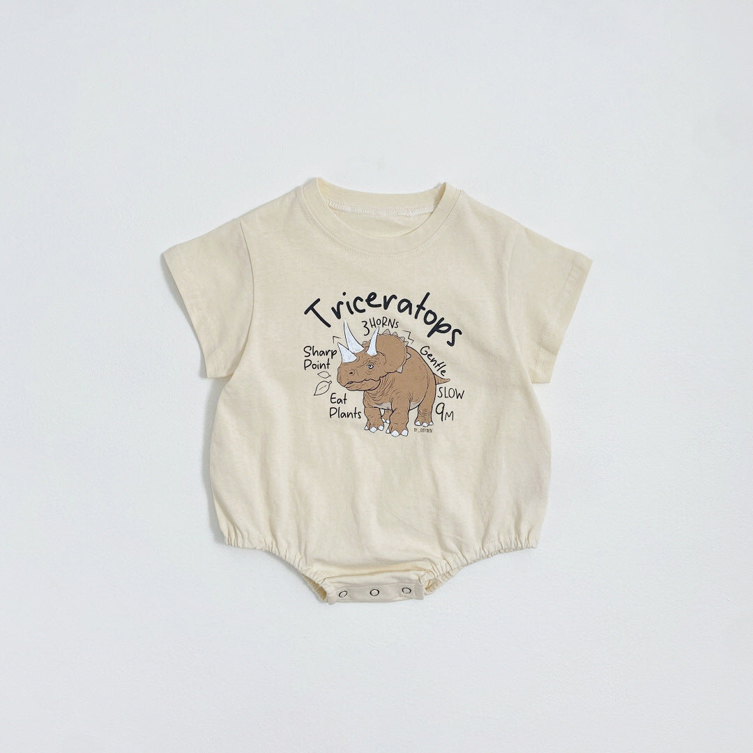 【BABY】夏ダイナソー柄ロンパース🦖🦕