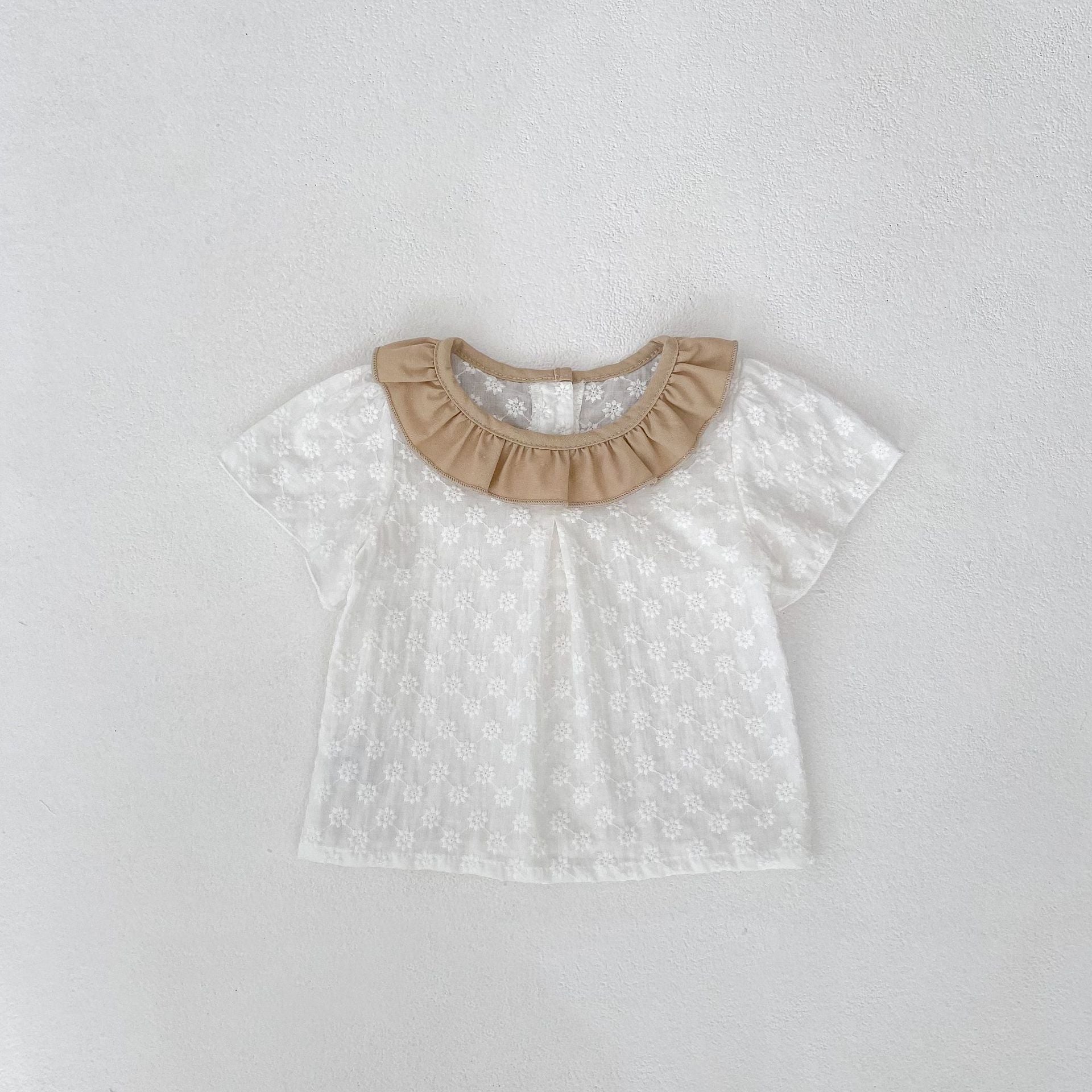 【BABY】フラワー刺繡Ｔシャツ＆ブルマ＆帽子(3点セット)