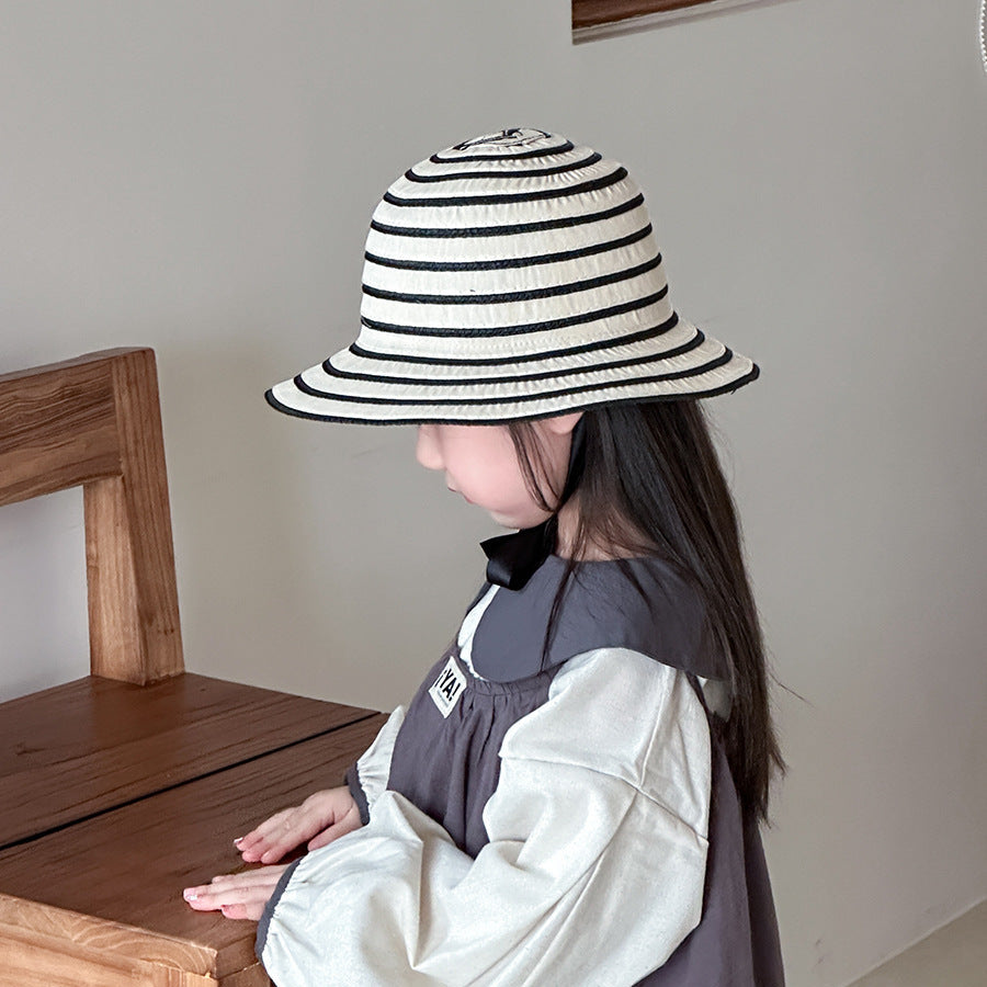 【帽子】ボーダーデザインメトロハット(3color)
