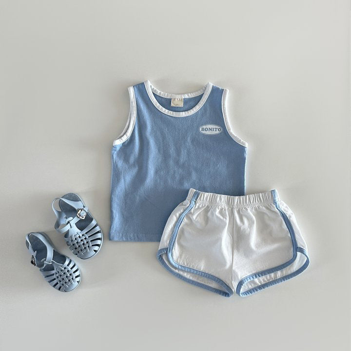 【BABY】"BONITO"ロゴ ノースリーブセットアップ CawaKomostore
