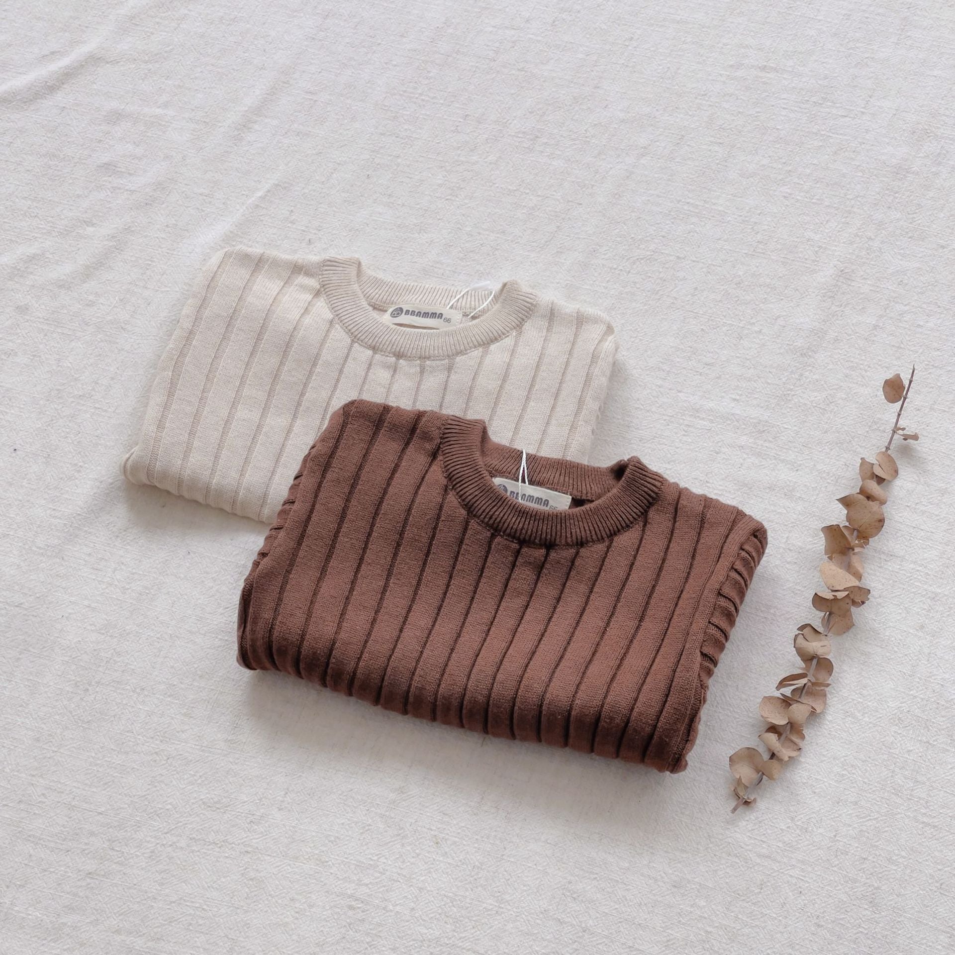 【BABY】 ナチュラルニットリブセットアップ CawaKomostore